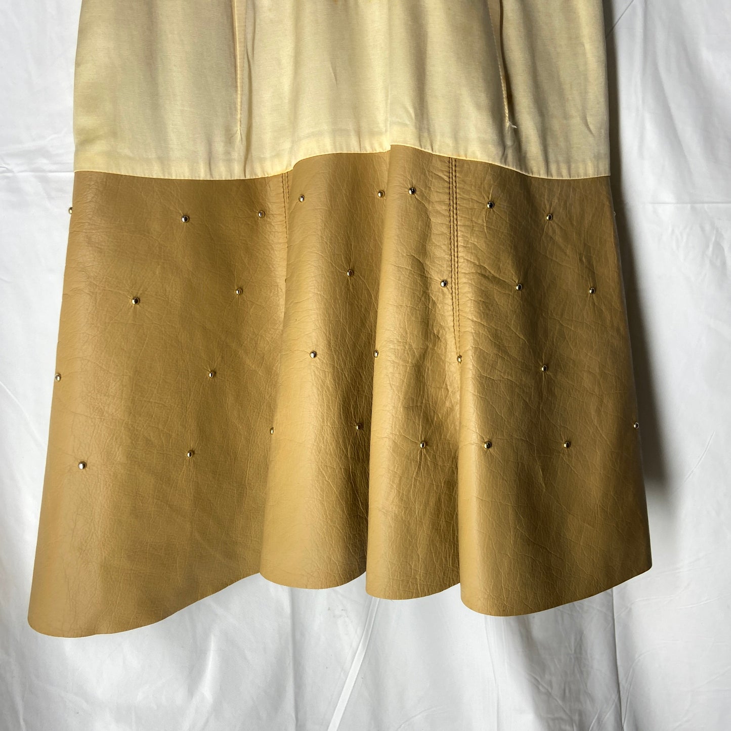 Undercover ss13 hamburger embossed silk mesh leather dress 1