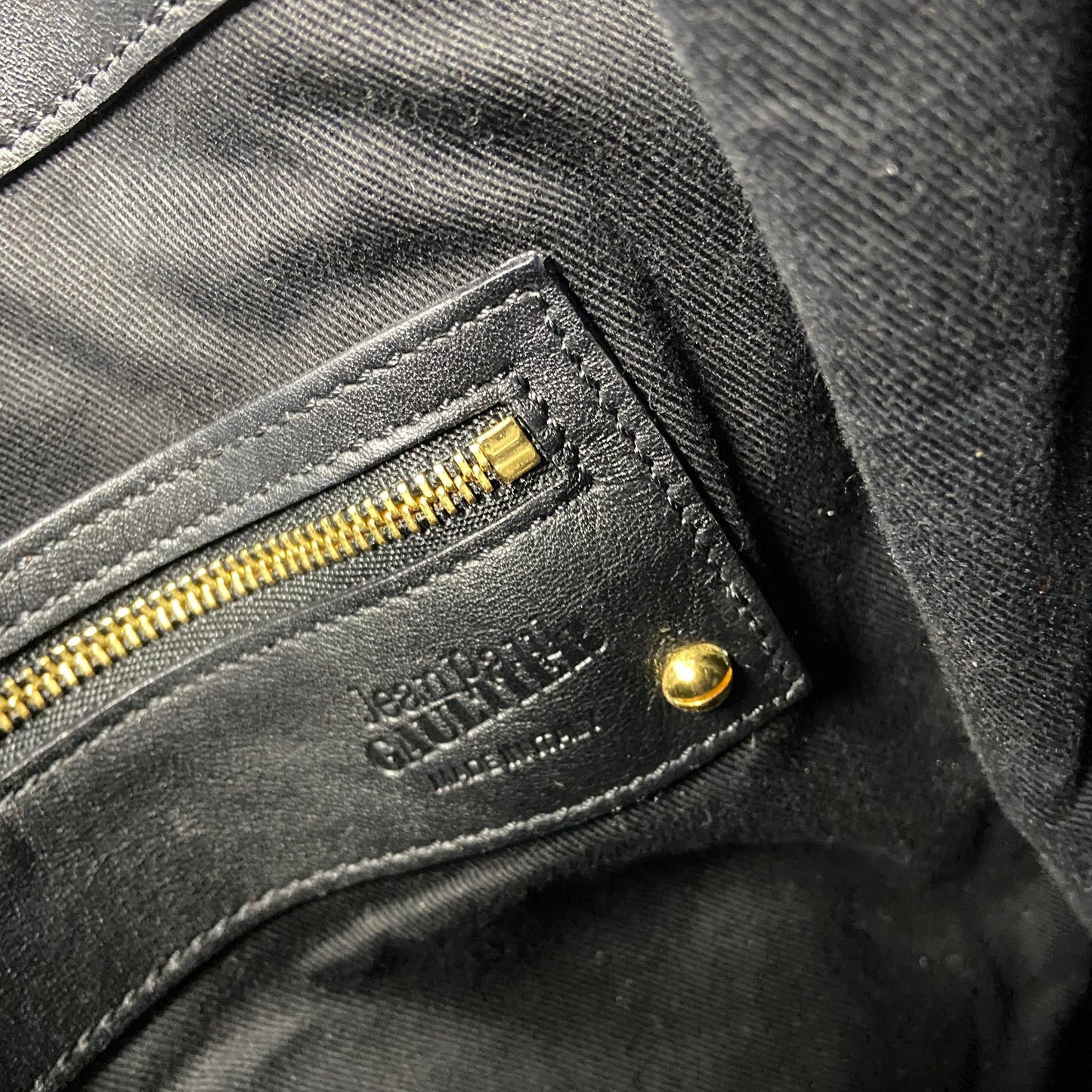 Jean paul gaultier leather handbag