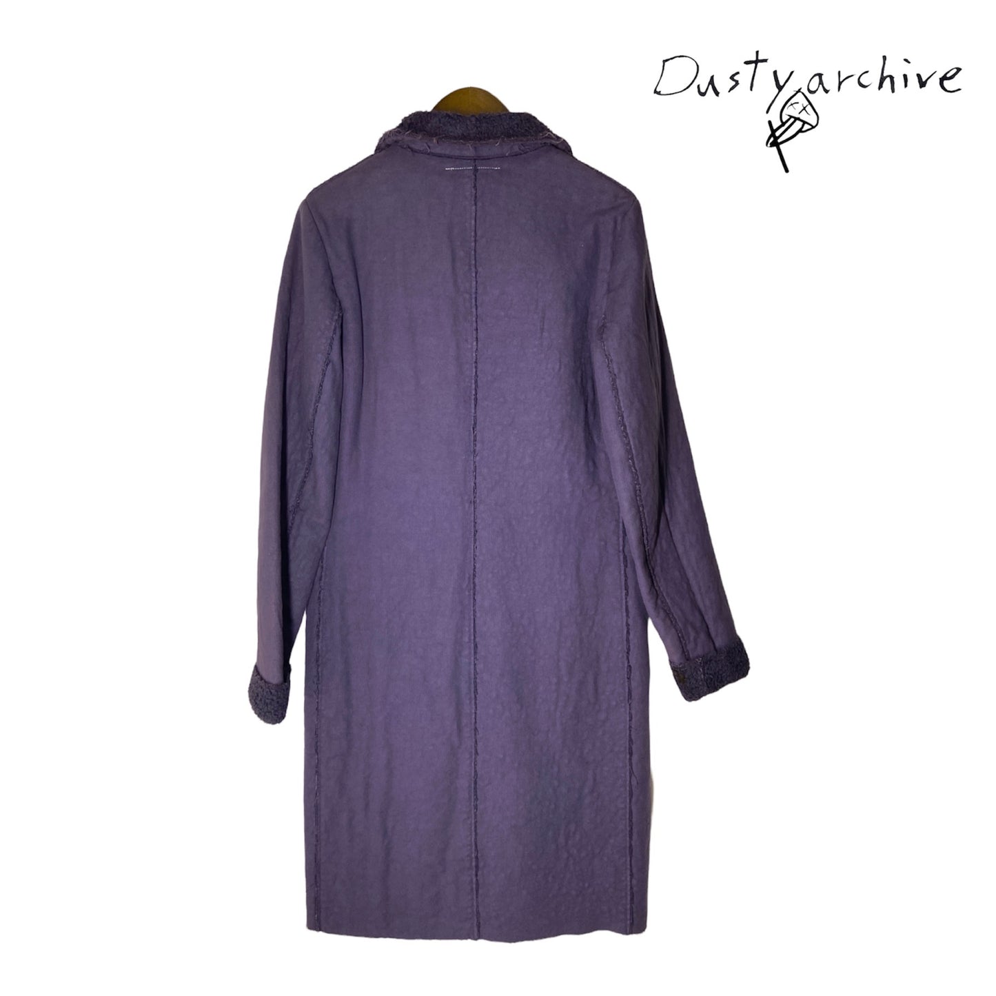 Maison martin margiela 2002 line 6 purple long coat 36