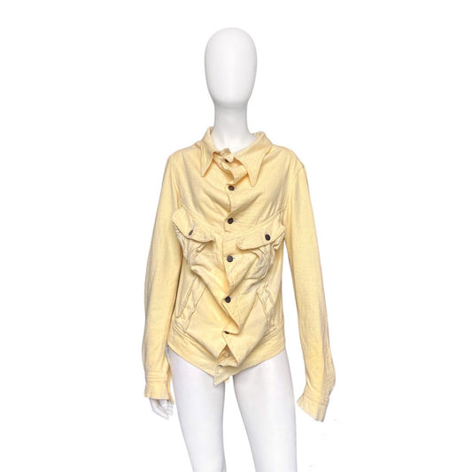 Undercover ss04 “Languid” Melted yellow denim jacket M