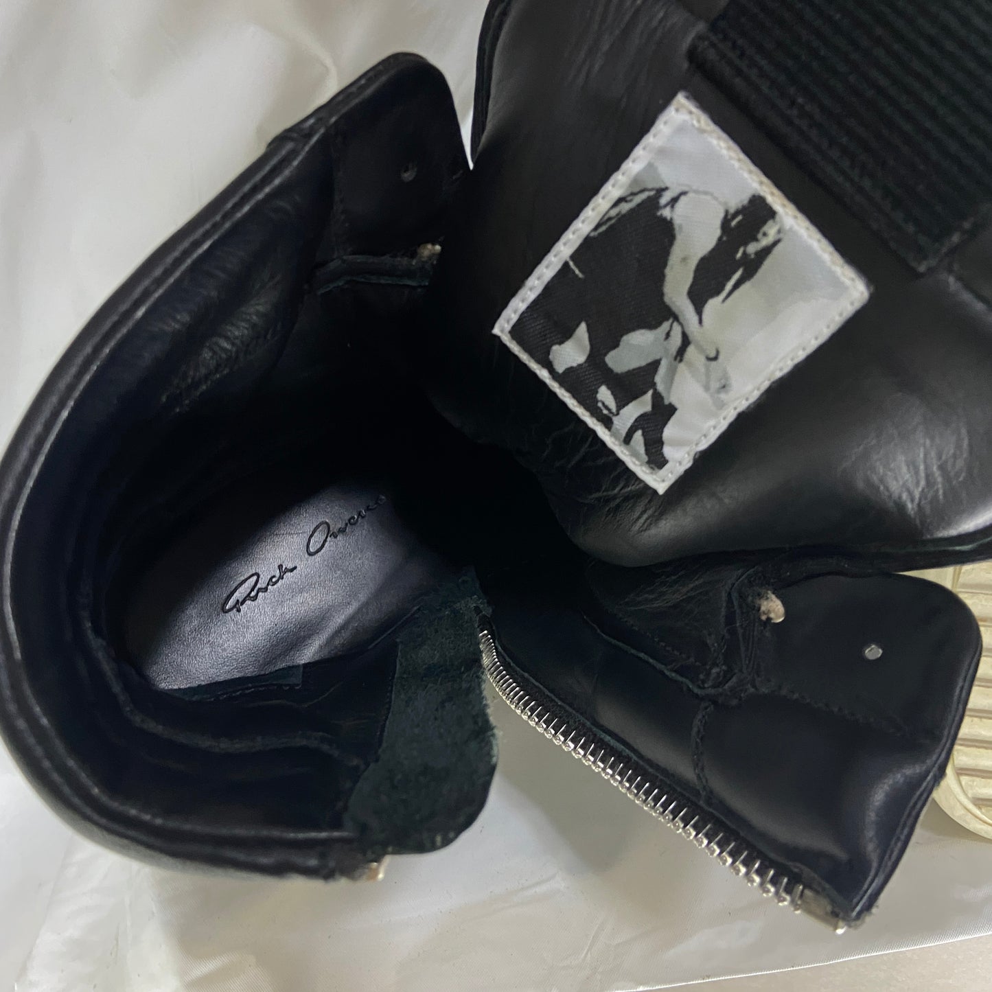 Rick owens black geobasket 38