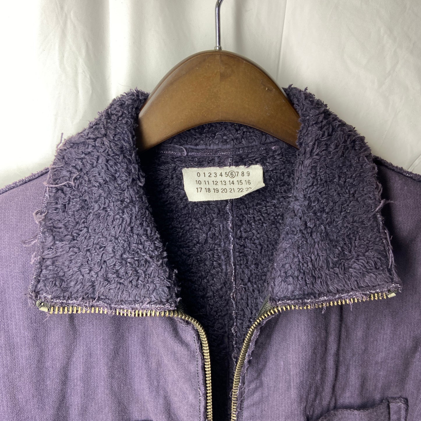 Maison martin margiela 2002 line 6 purple long coat 36