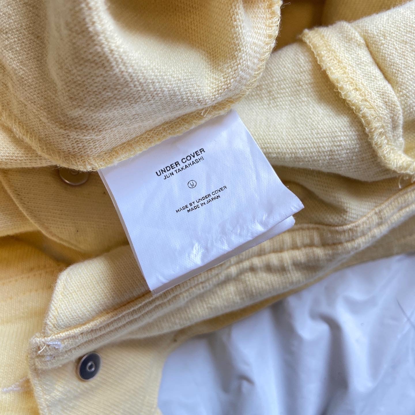 Undercover ss04 “Languid” Melted yellow denim jacket M