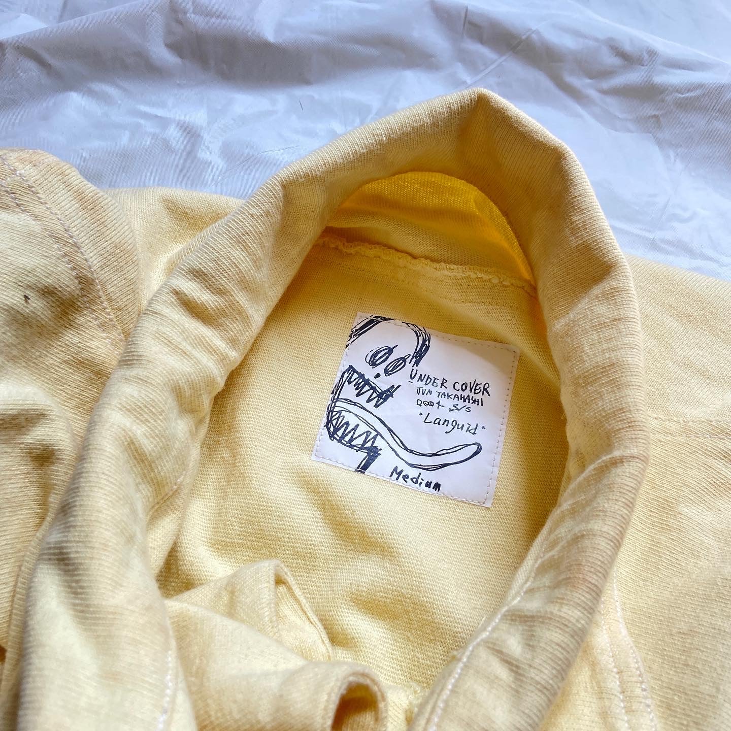 Undercover ss04 “Languid” Melted yellow denim jacket M