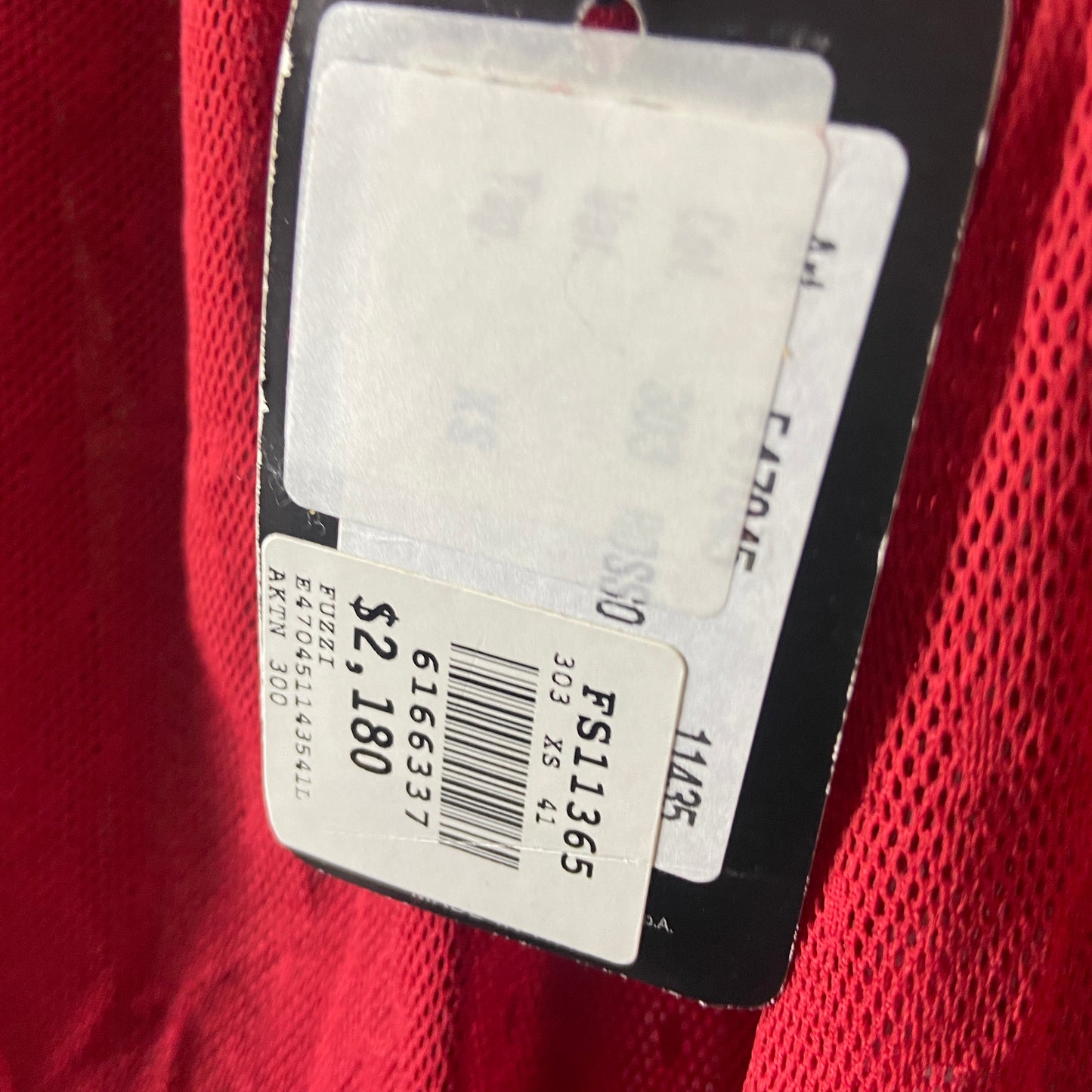 Jean Paul Gaultier red see-through mesh knit top/skirt XS