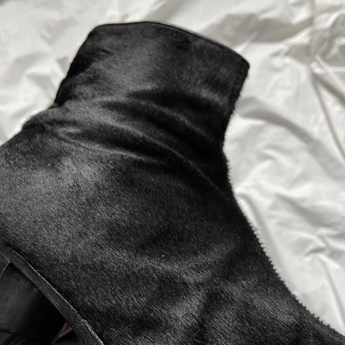 Gucci fall 1996 Tom Ford pony hair leather boot 42.5