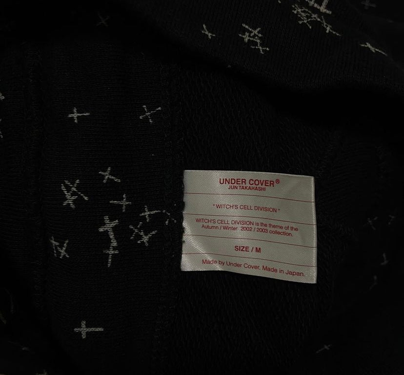Undercover fall 2002 witch’s cell division crosses high neck sweater M