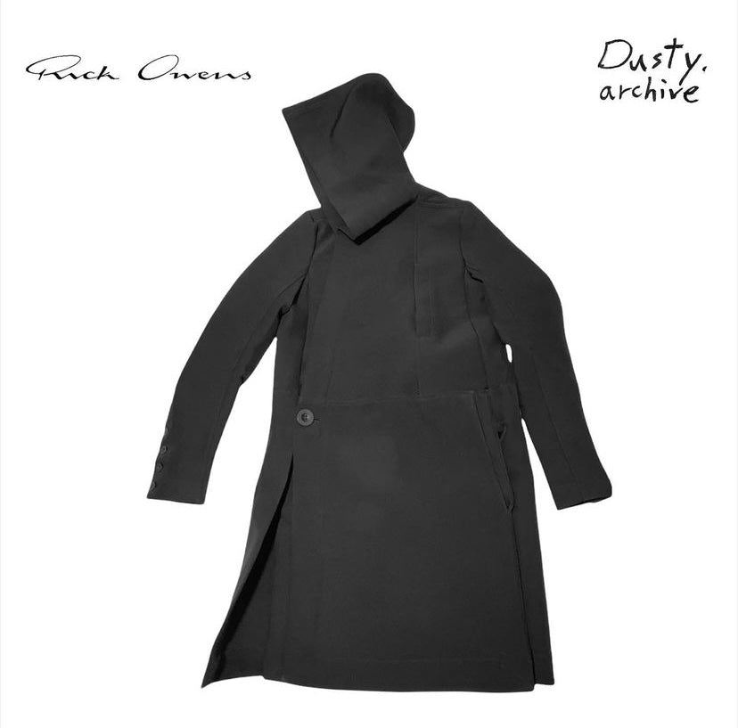 Rick owens fall 2016 sphinx double breasted hooded coat 38