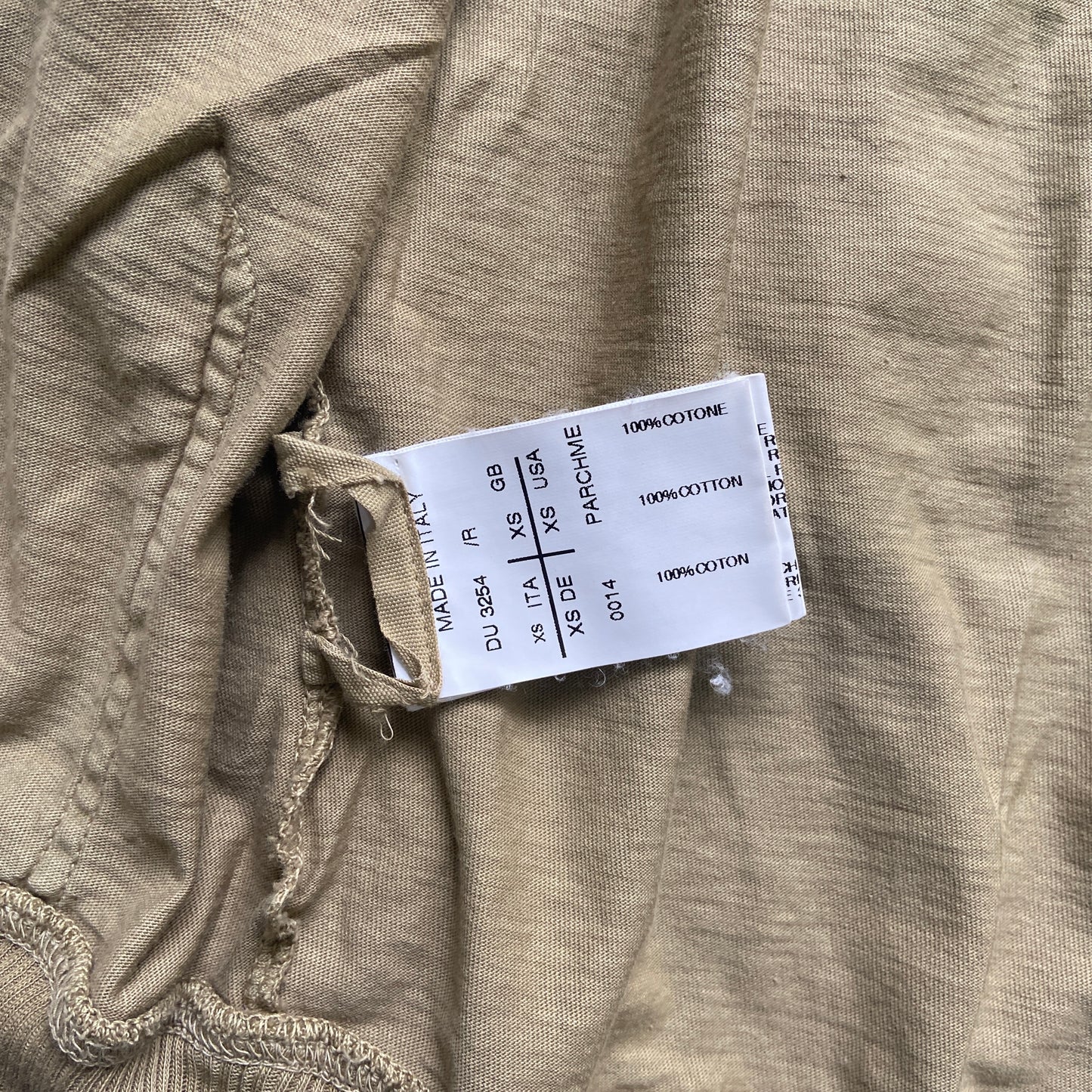 Rick owens drkshdw drawstring parchme hoodie XS