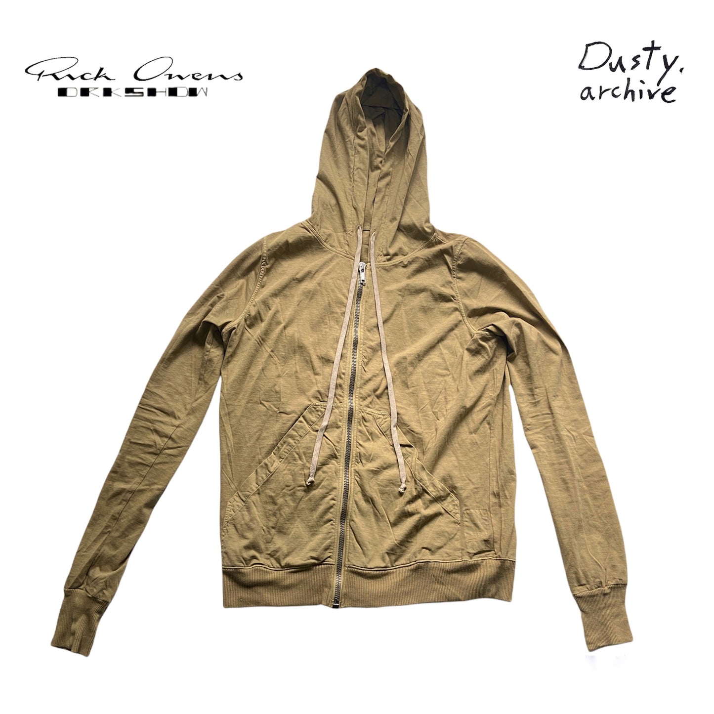 Rick owens drkshdw drawstring parchme hoodie XS