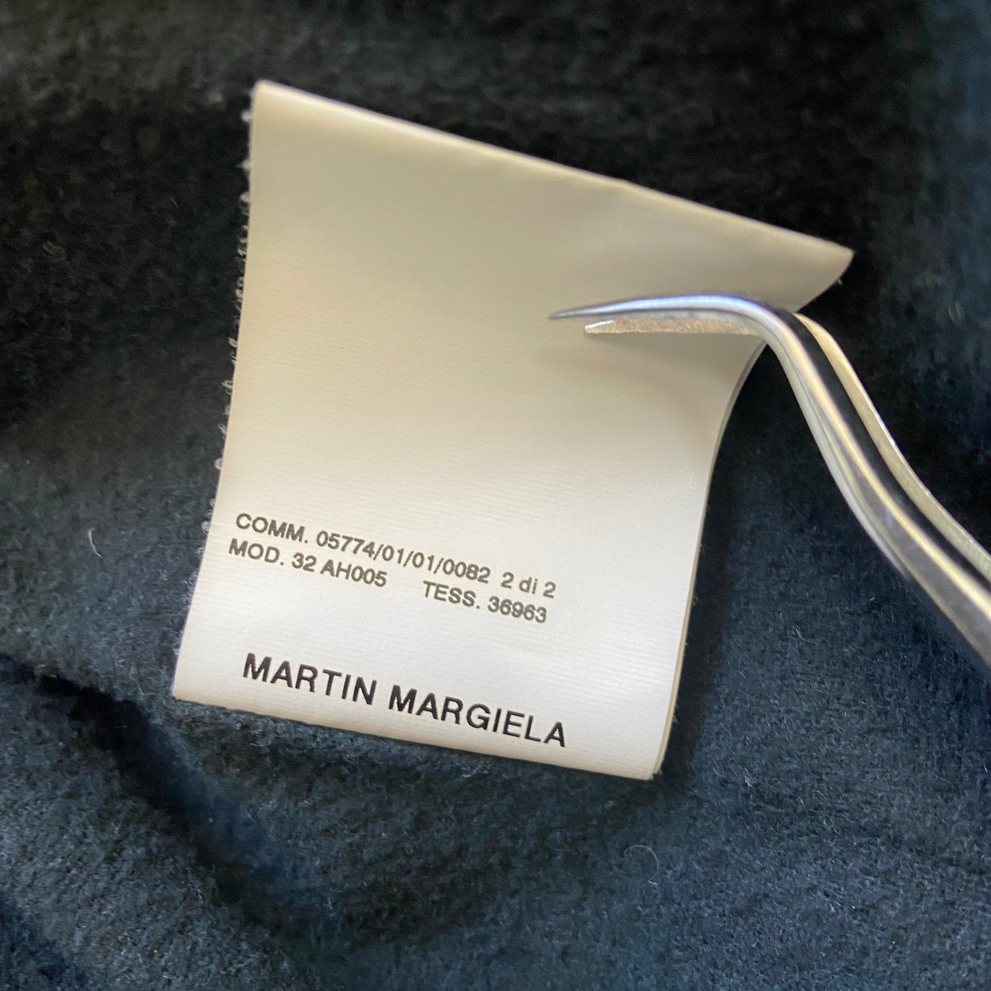 Martin Margiela 2008 mm6 wool / nylon hybrid long coat 38