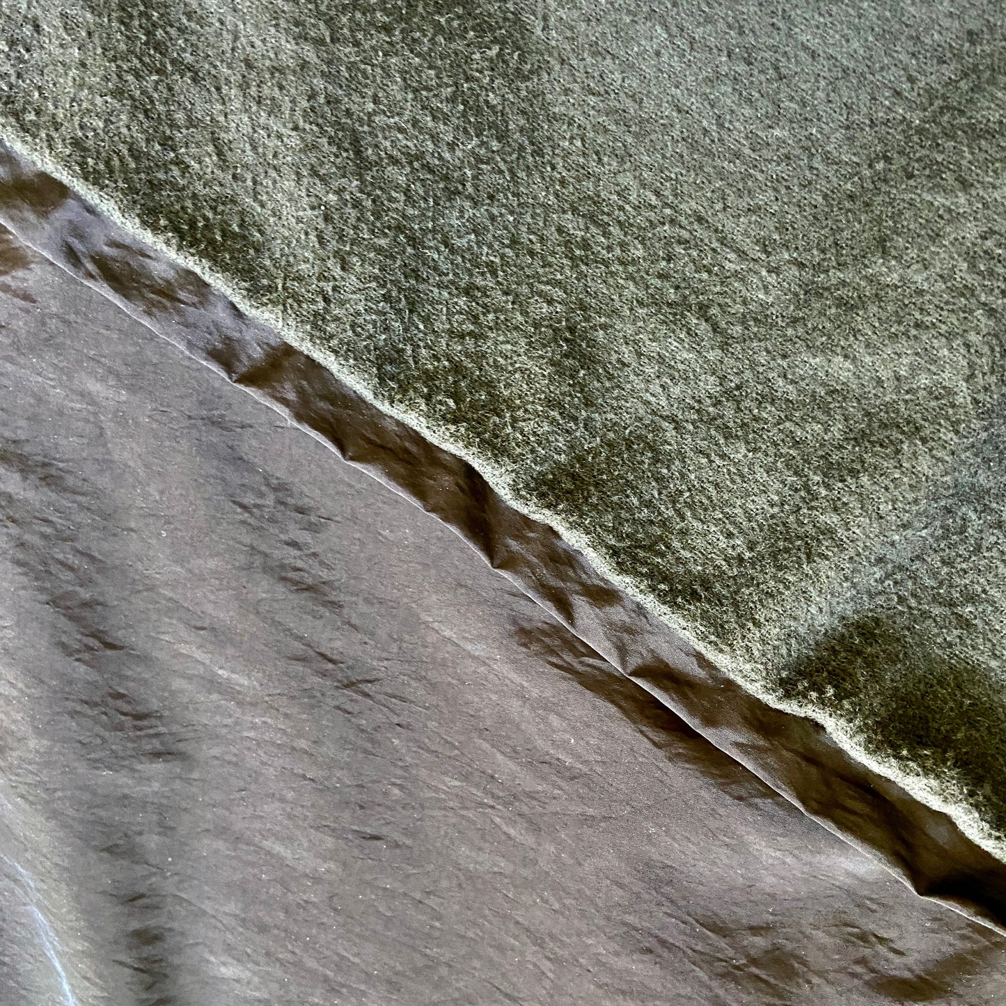 Martin Margiela 2008 mm6 wool / nylon hybrid long coat 38