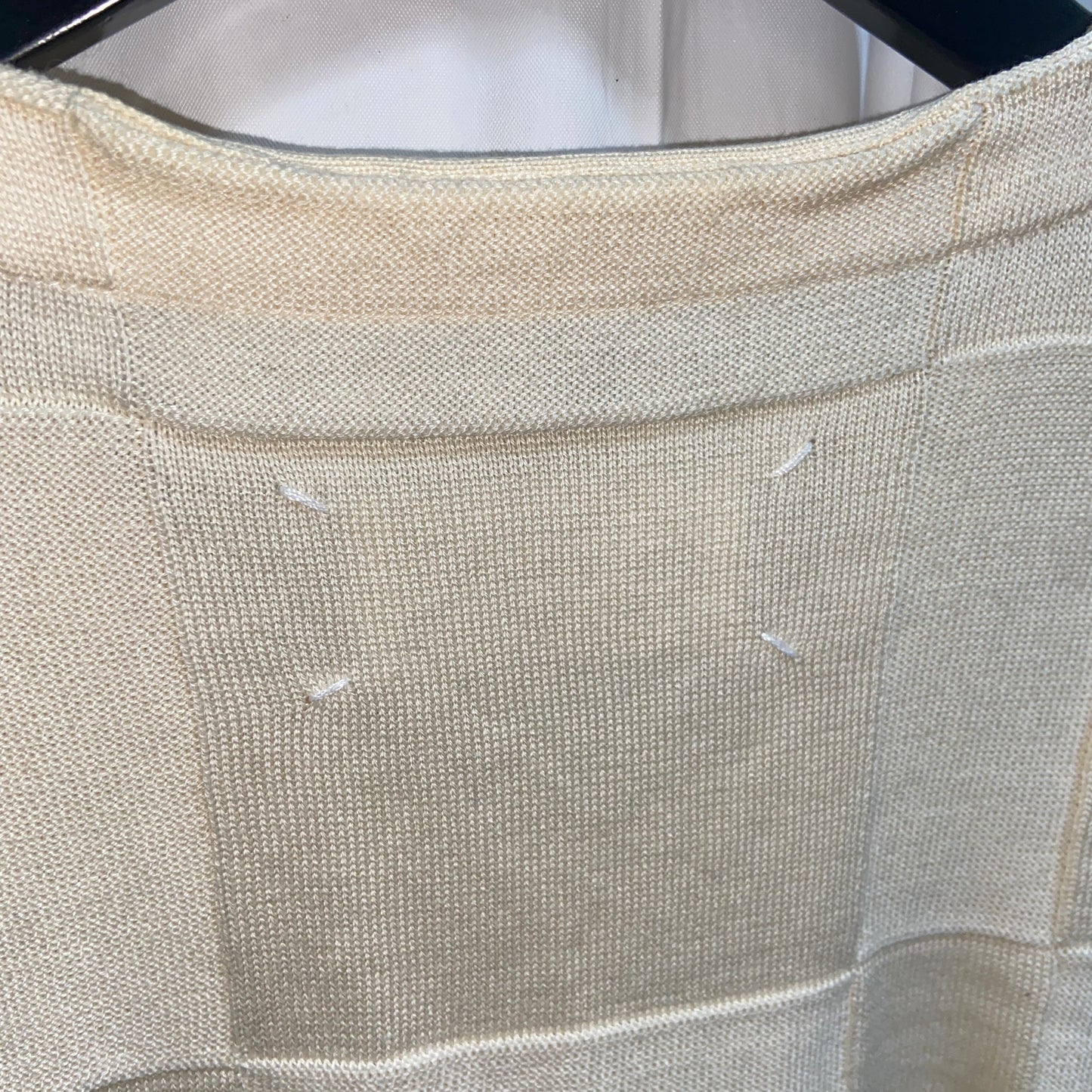 Maison martin margiela cream knit sweater S