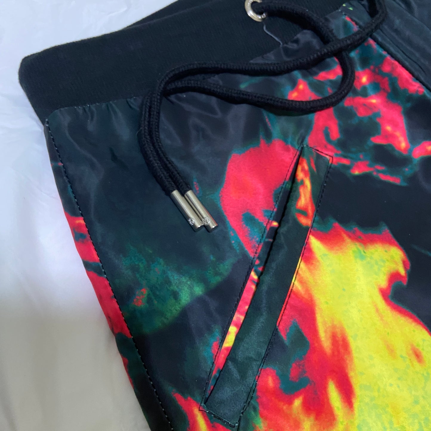 99%is firefighter distressed flame fire track pants 1