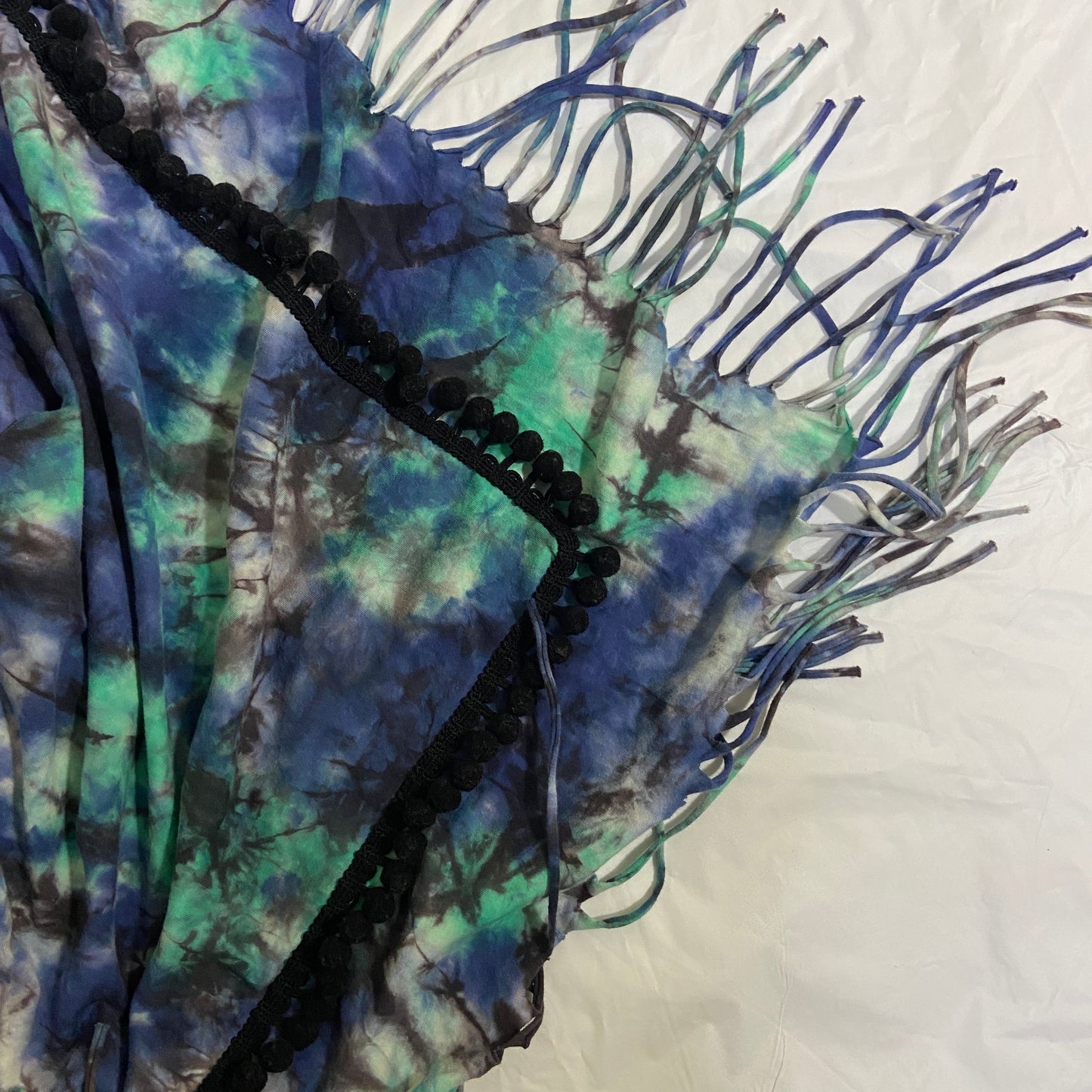 20471120 hyoma tie dye fringes scarf