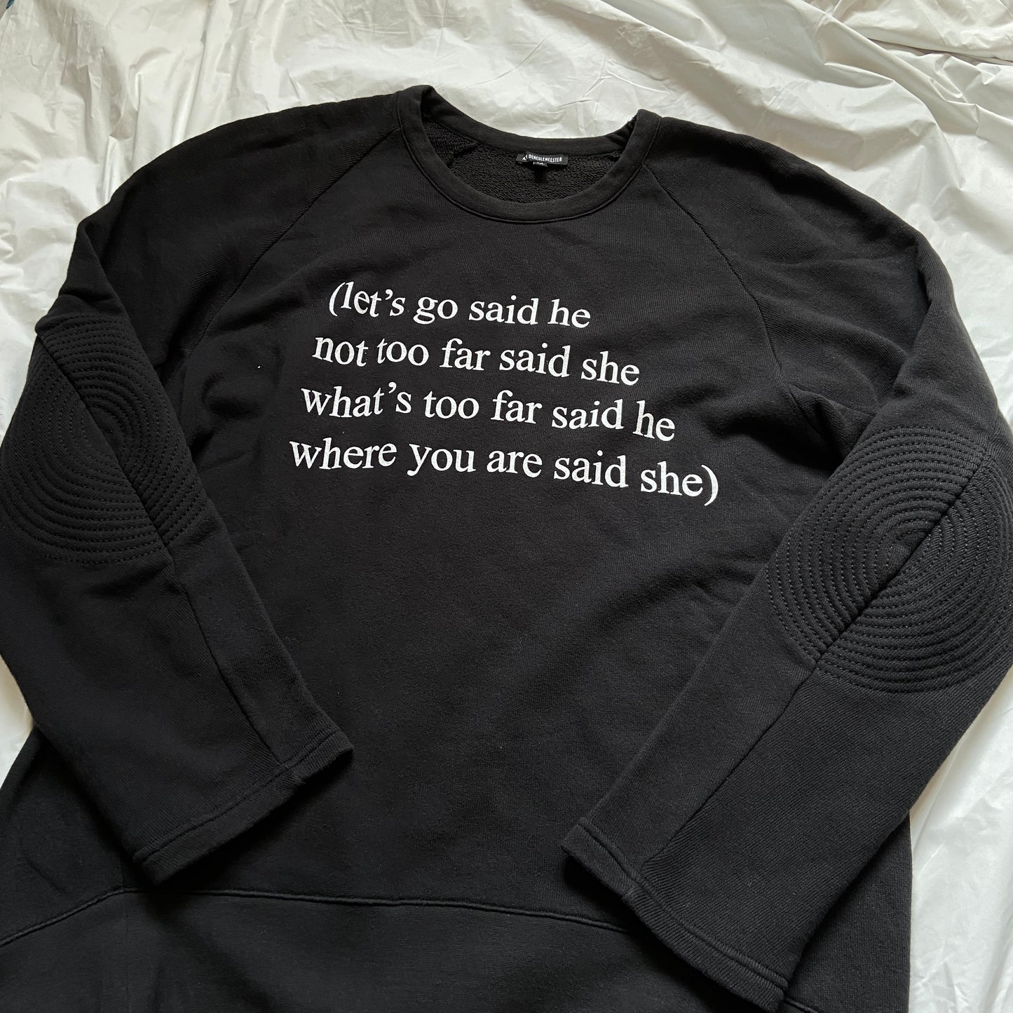 Ann Demeulemeester ss16 poem crewneck sweater