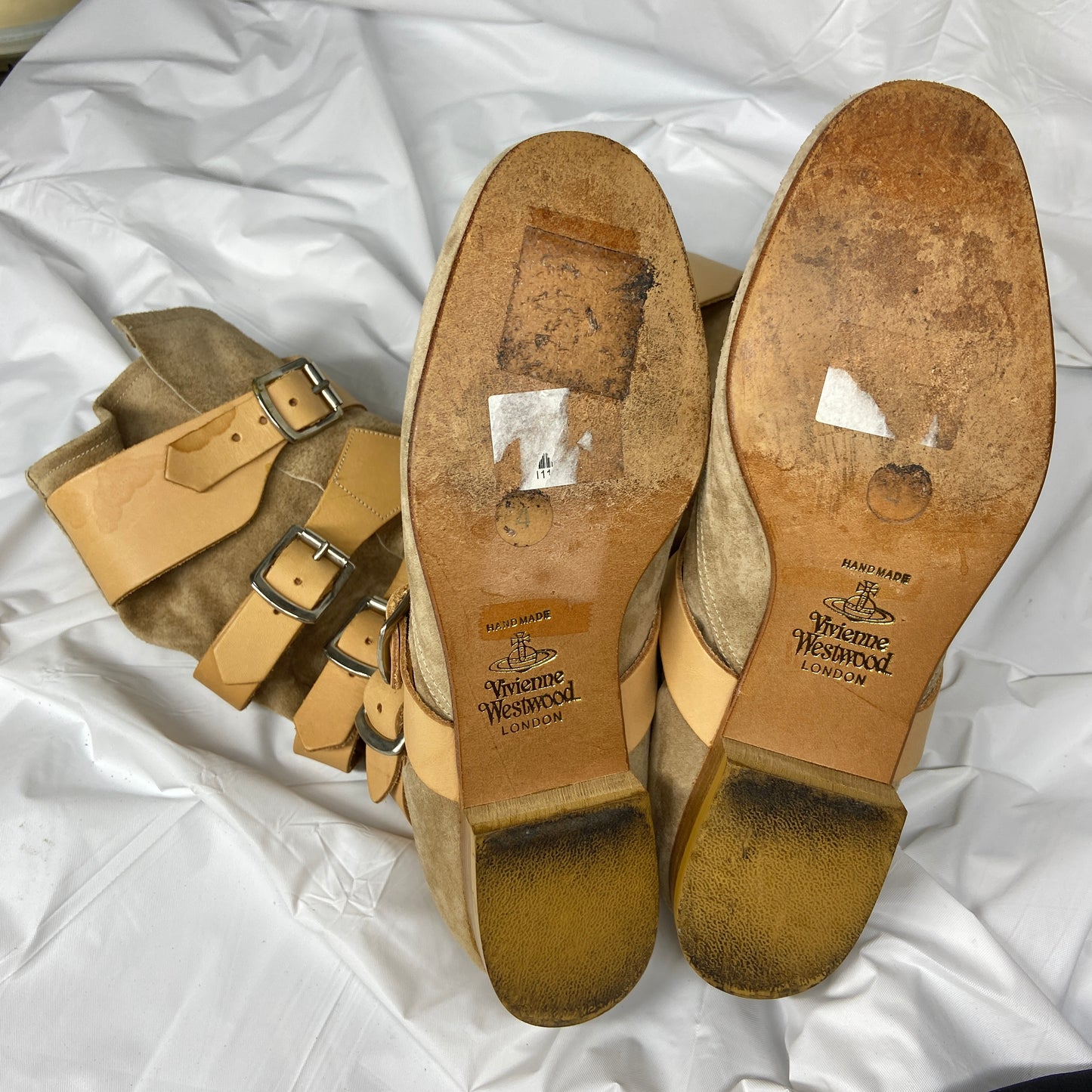 Vivienne Westwood suede leather pirate boots 37