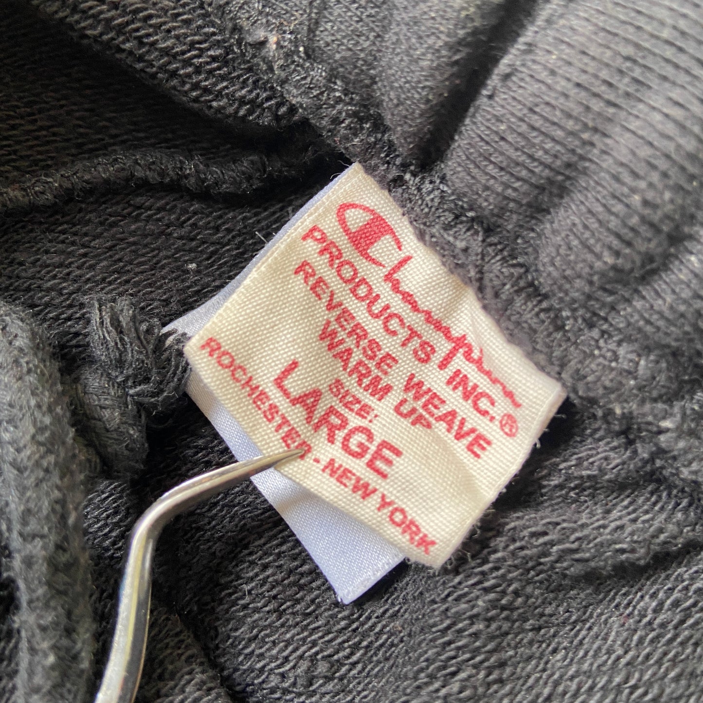 Vetements x champion tape sweatpants shorts with back slit L