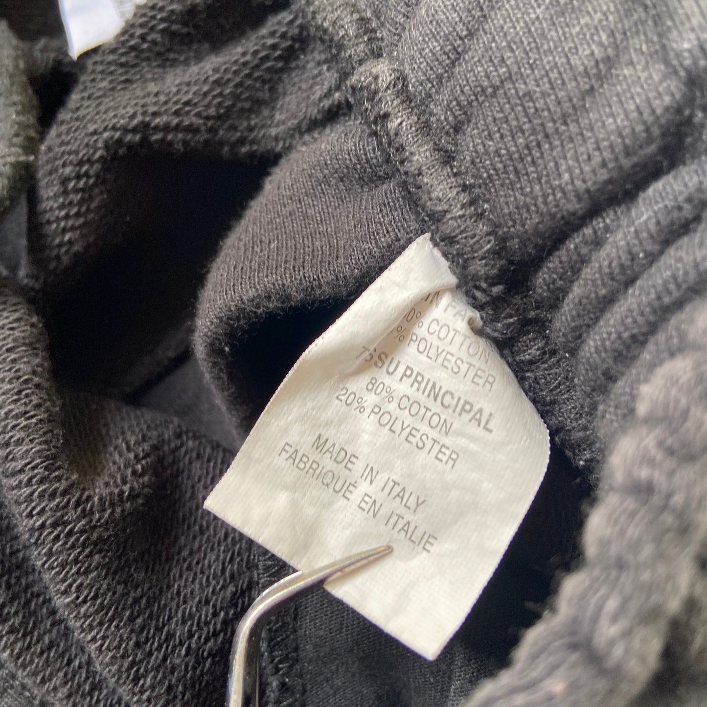 Vetements x champion tape sweatpants shorts with back slit L