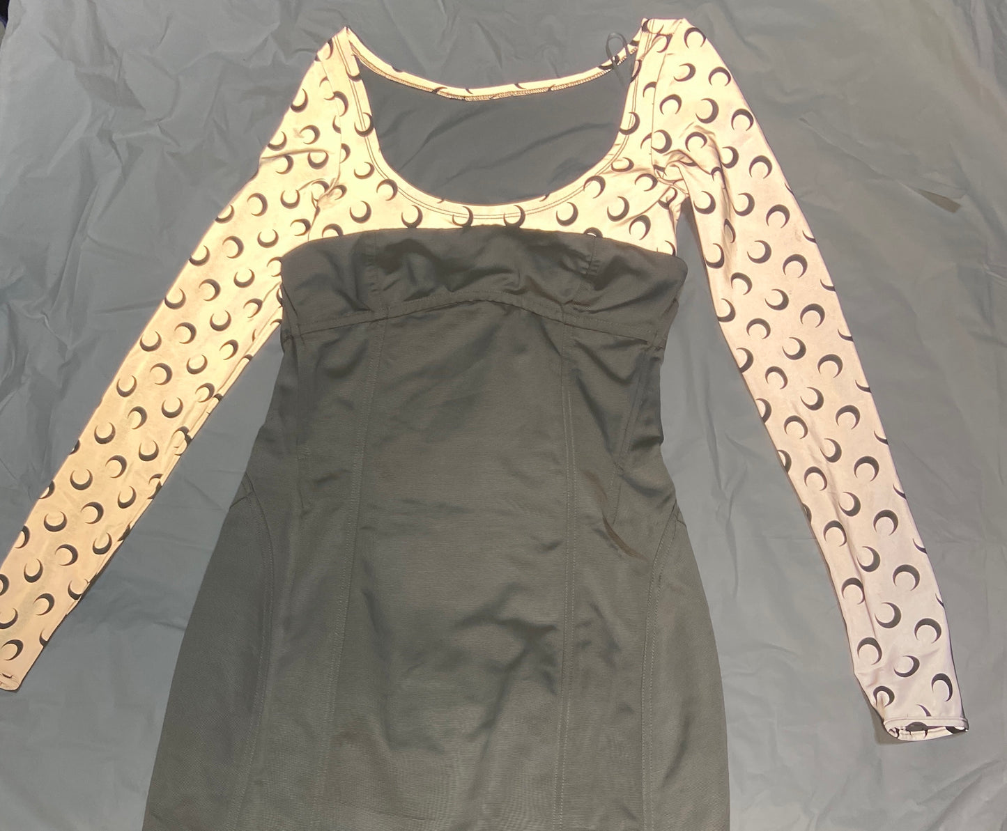 Marine Serre Fw19 moon print denim dress