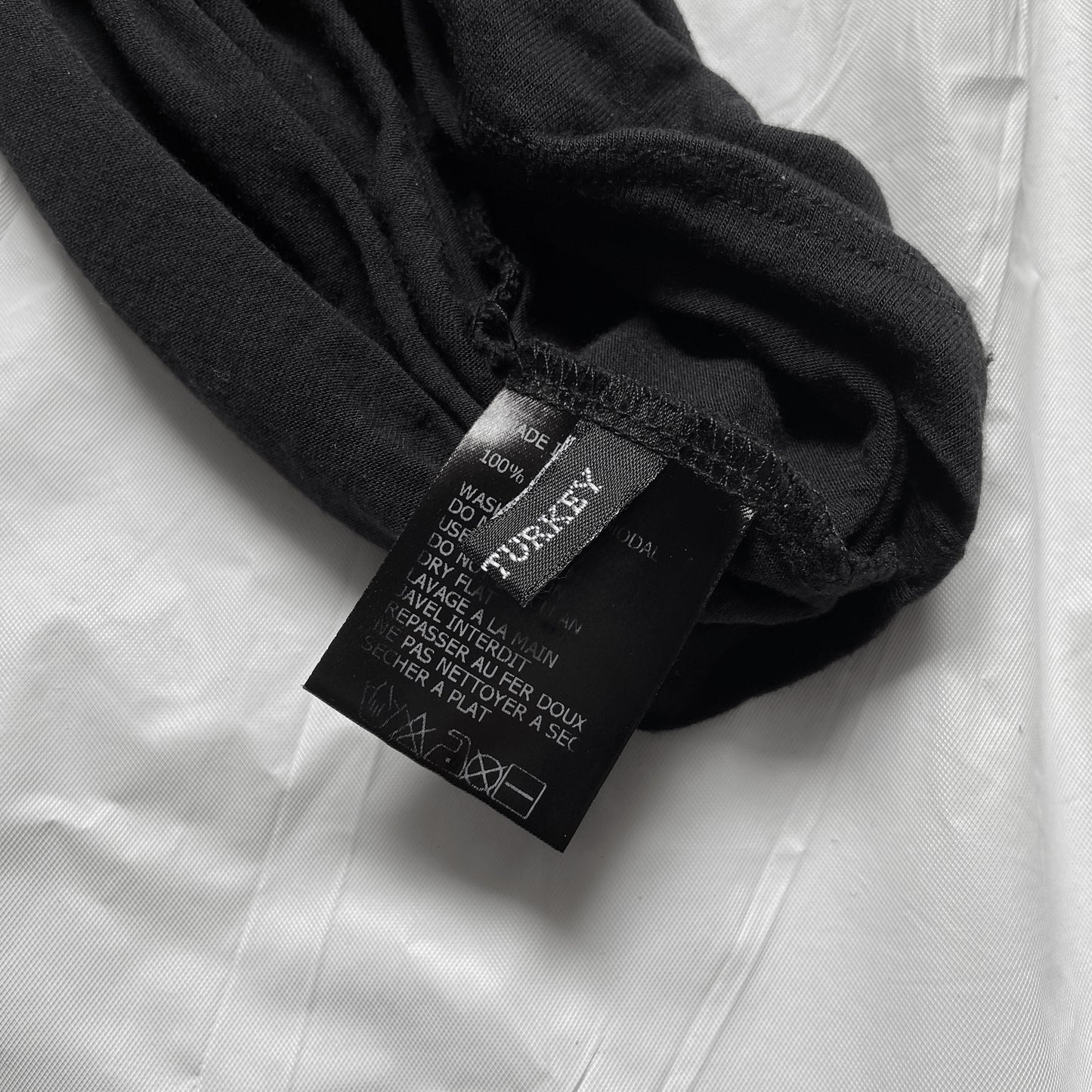 Ann Demeulemeester black bondage strap long sleeve top dress 34