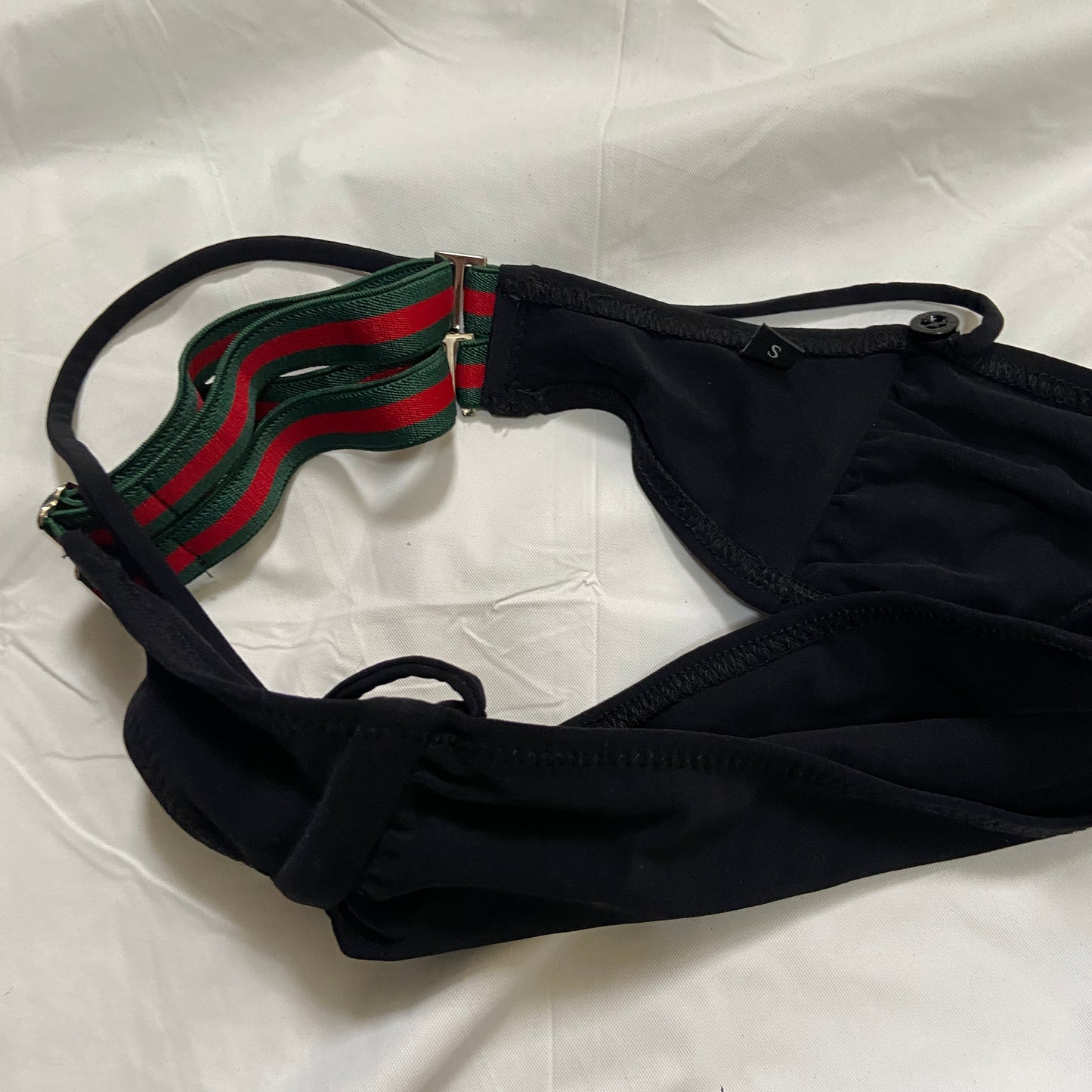 Gucci two piece logo swim suit