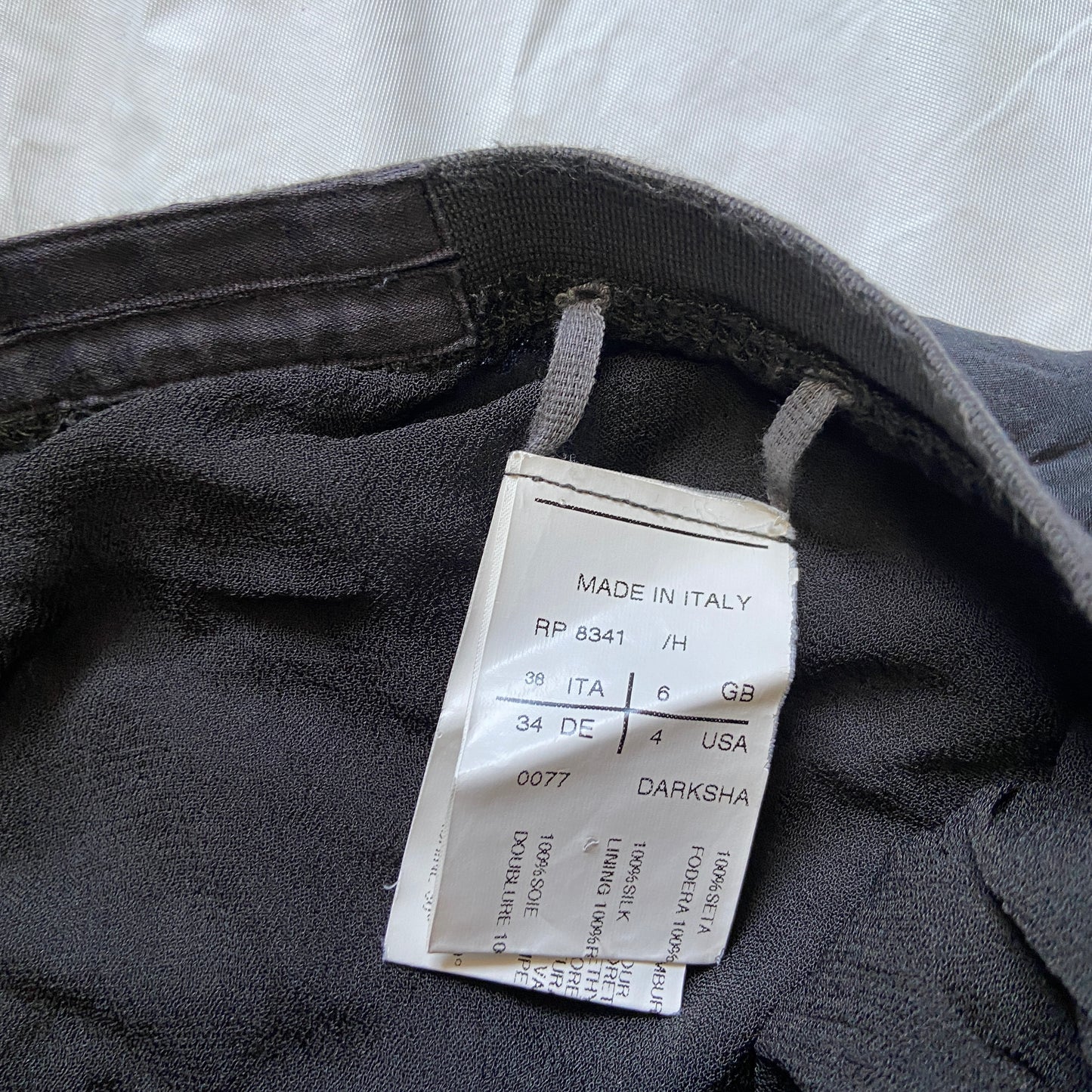 Rick owens ss11 anthem silk shorts 38