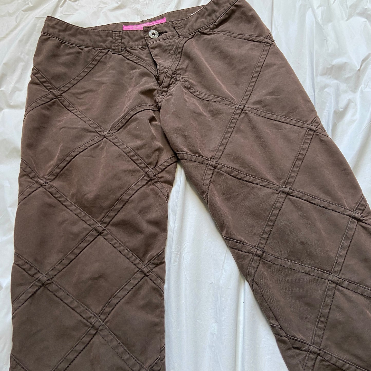 Junya Watanabe 2004 Man pink diamond cut flared jeans ss02 2002