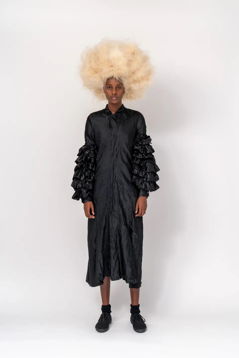 Comme des garçons ss20 ruffles flower arm sleeve