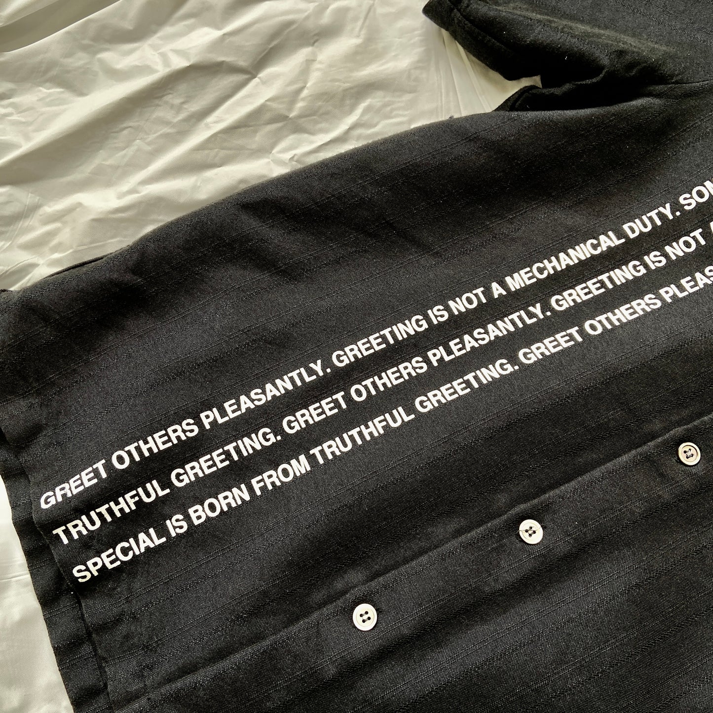 Junya Watanabe ss02 poem shirt L