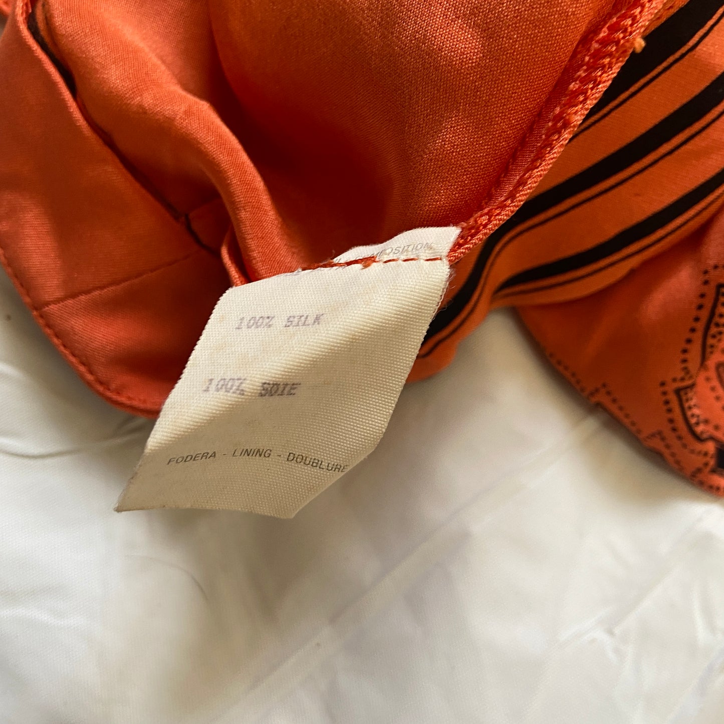 Gianni Versace 1989 orange cropped silk jacket 44
