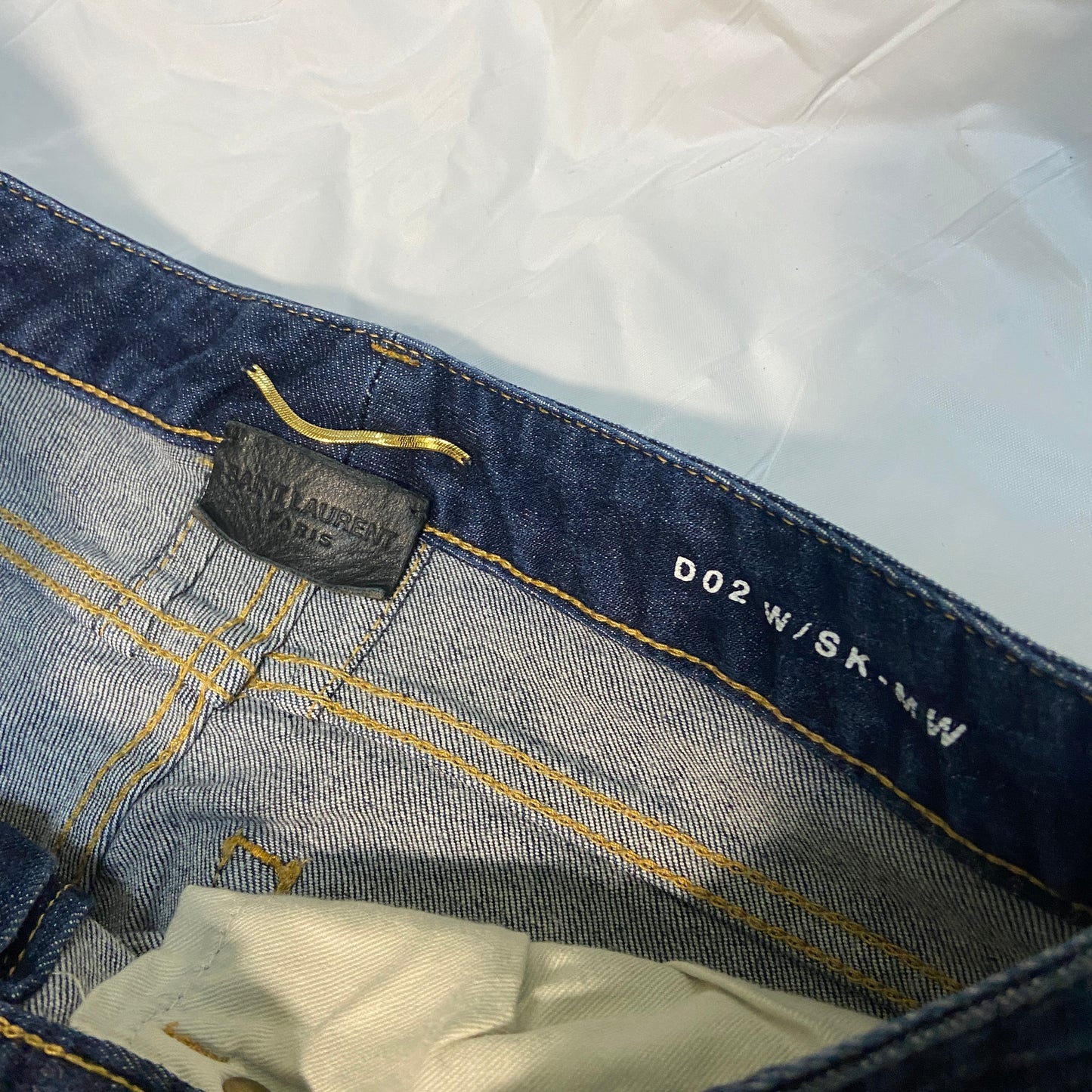 Saint laurent D02 unwashed skinny jeans 29