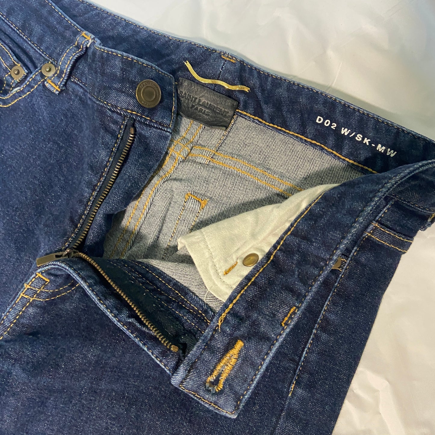 Saint laurent D02 unwashed skinny jeans 29