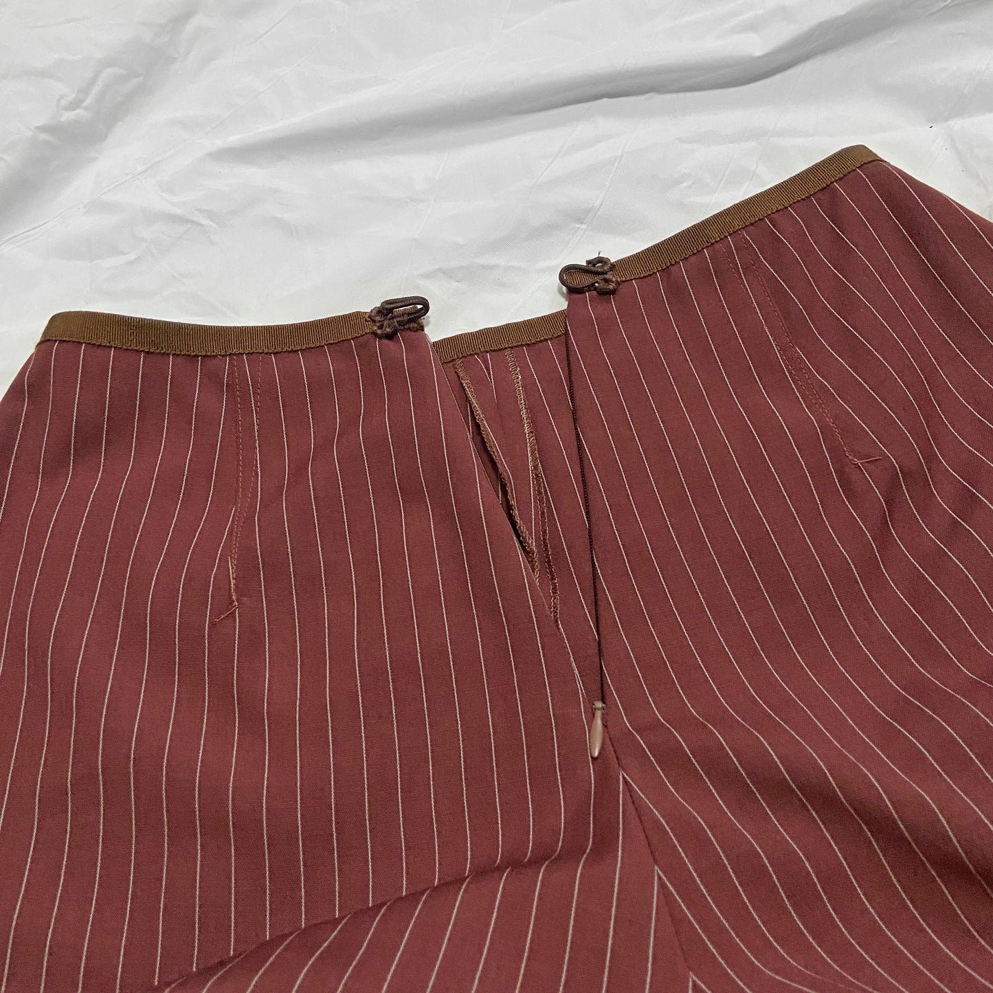 Jean Paul Gaultier Classique 90s Nine pocket Pinstripe Blazer Vest Pants Three Piece Suit 42