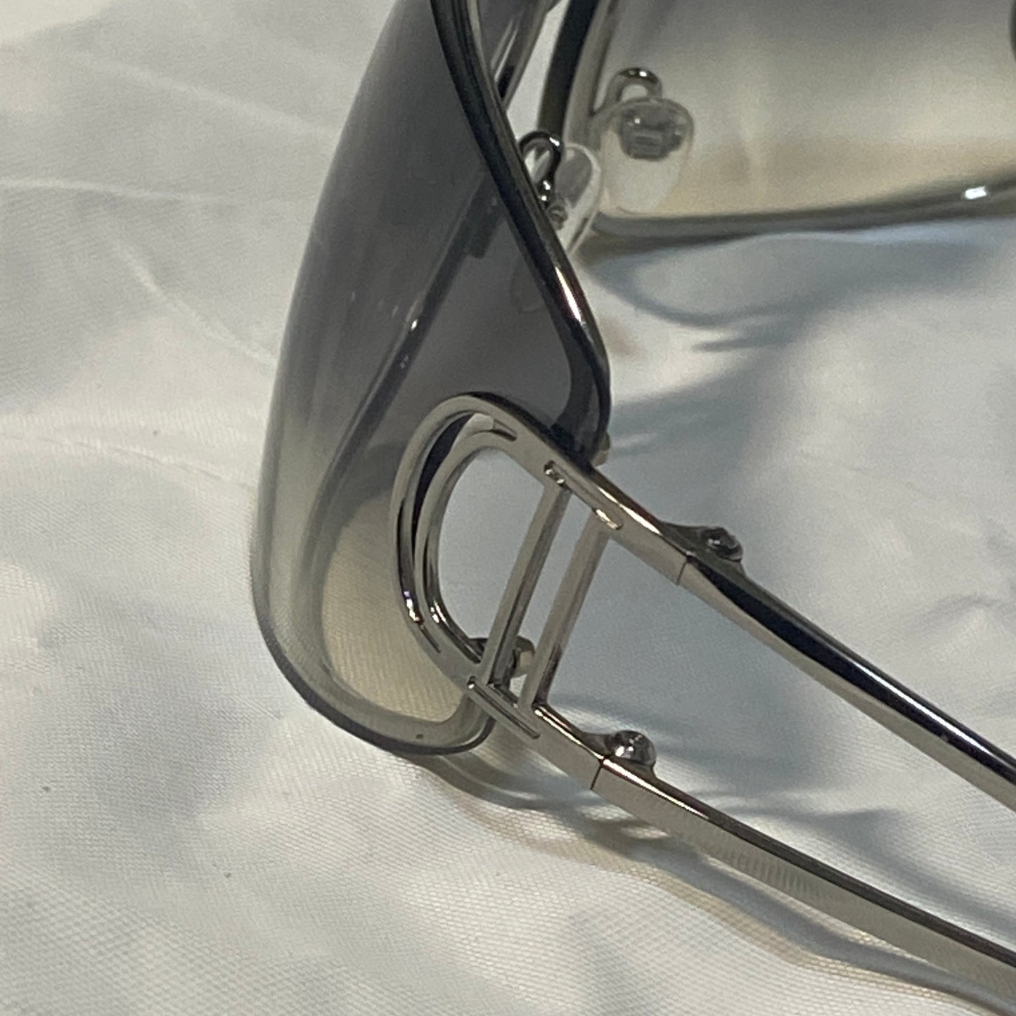 Dior John Galliano minimalist mirrored sunglasses