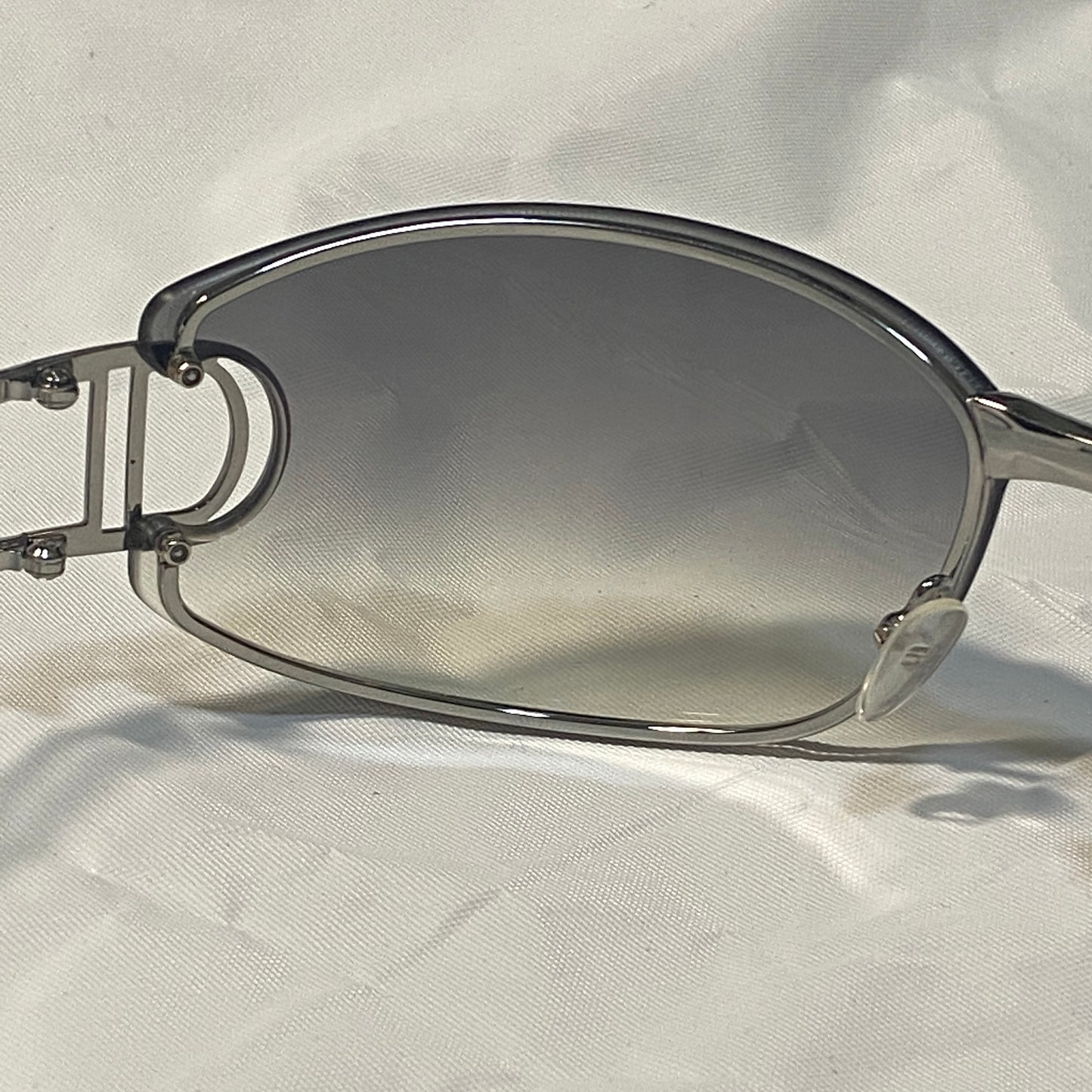 Dior John Galliano minimalist mirrored sunglasses