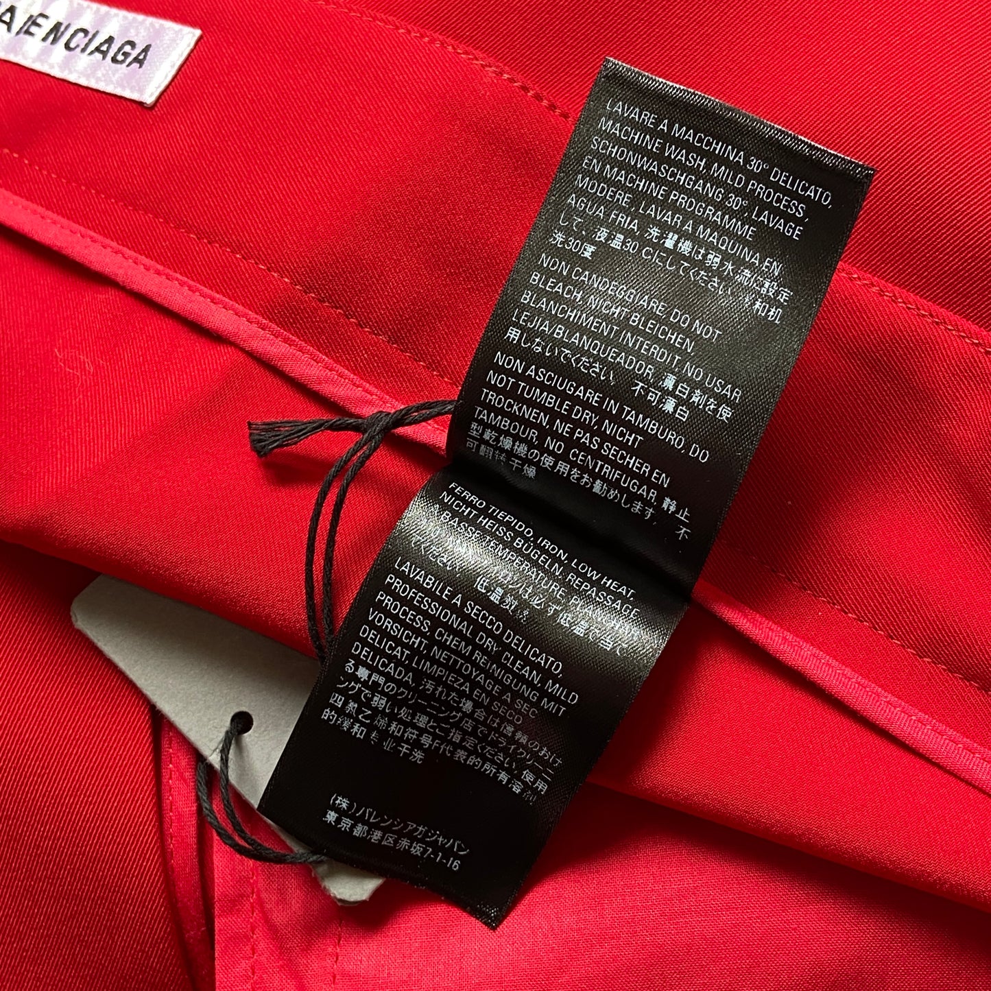 Balenciaga Bwnt ss19 runway set red 80s boxy shoulder blazer pants suit set 44