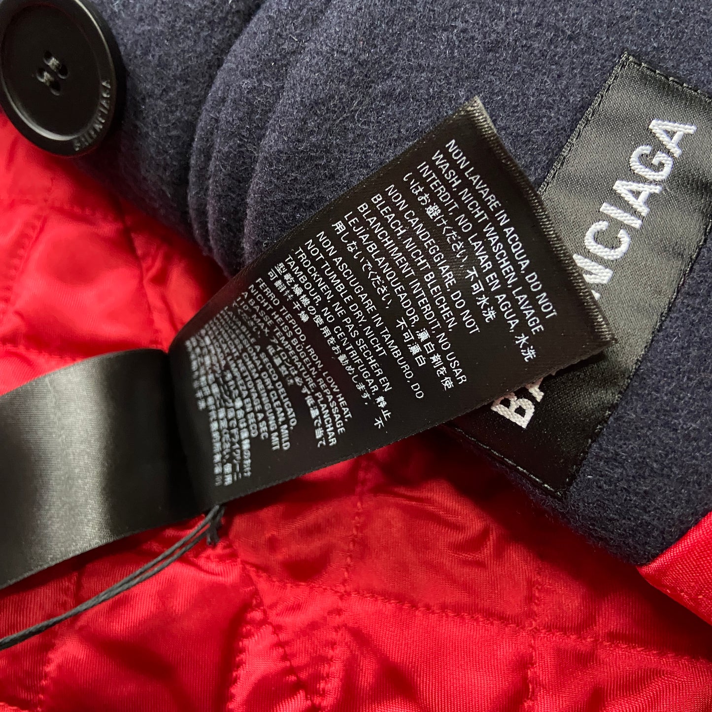 Balenciaga Ss19 runway 80s boxy shoulder camel wool coat jacket 48