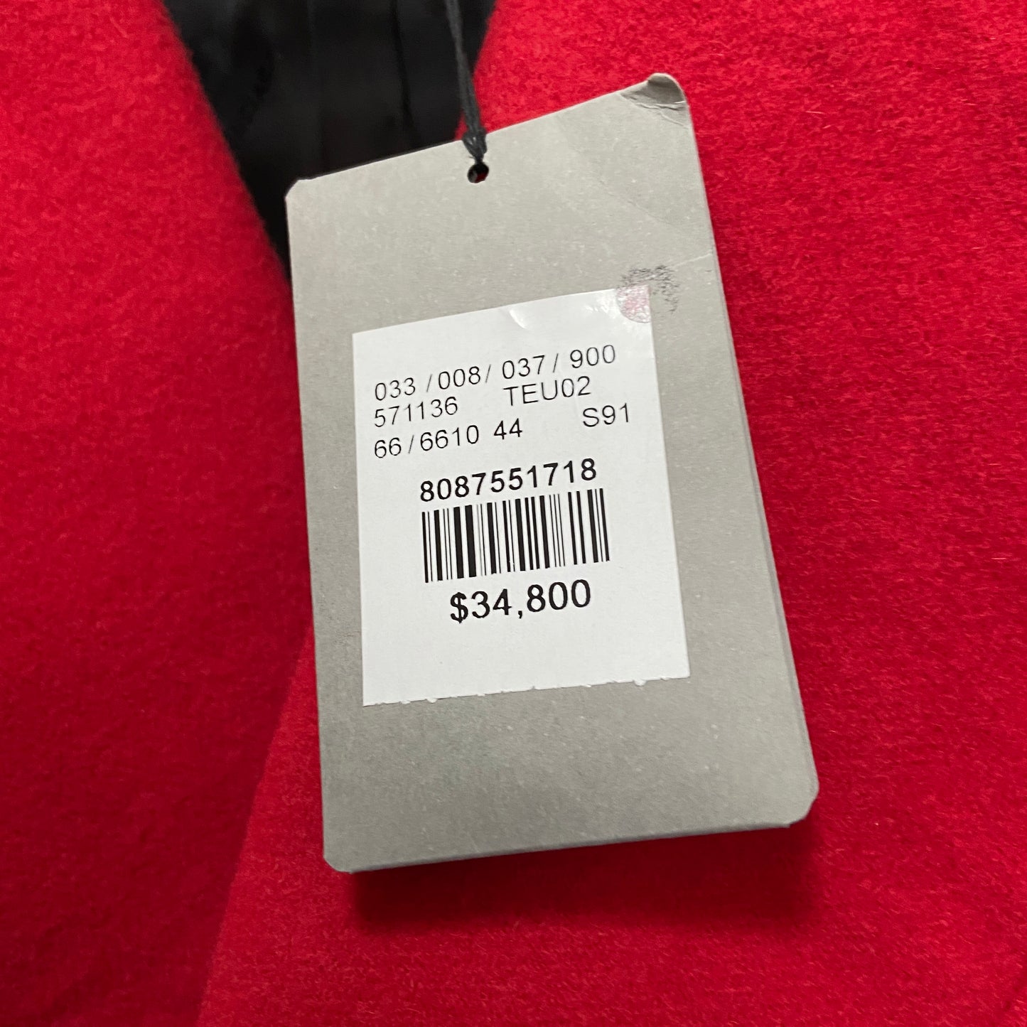 Balenciaga Ss19 runway 80s boxy shoulder red camel wool coat jacket 44