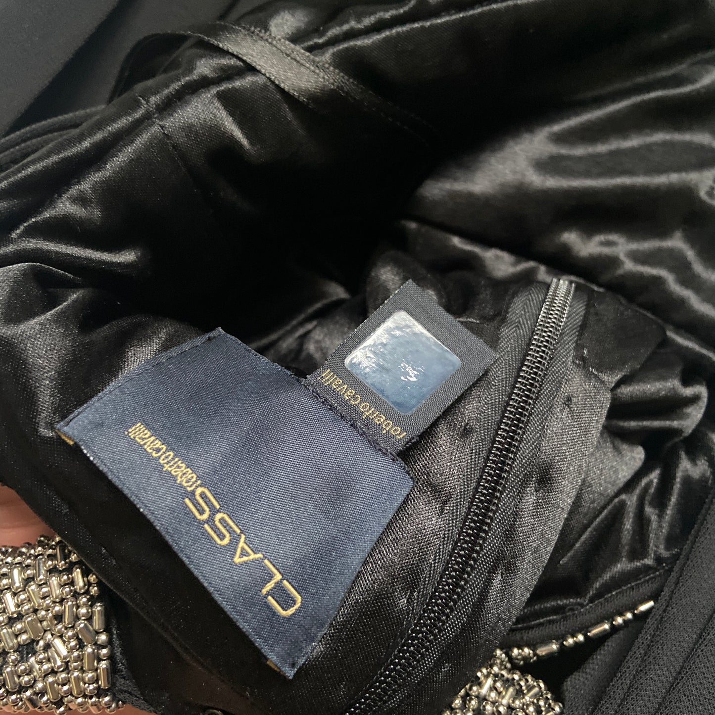 Roberto cavalli bead embossed evening dress 38