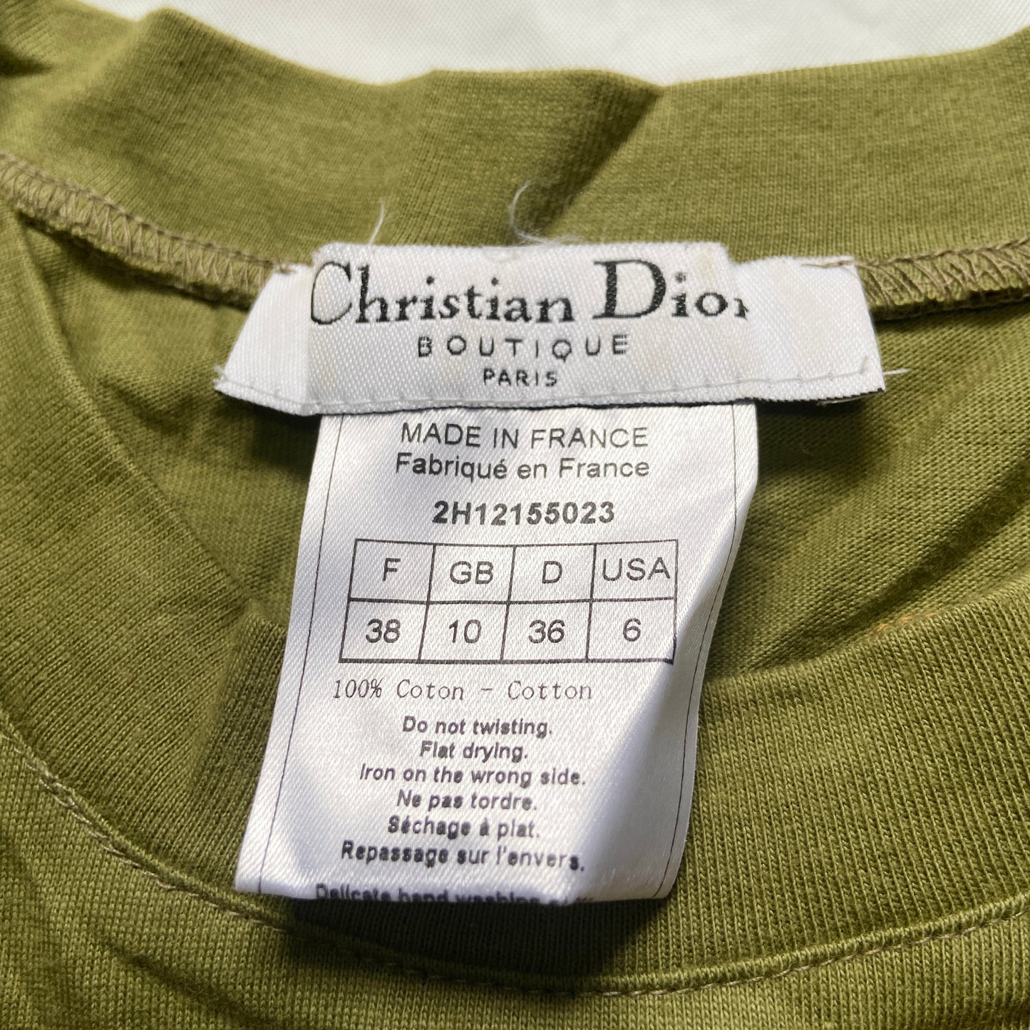 Dior Fall 2002 Galliano Swaroski crystal trompe l’oeil necklace tee