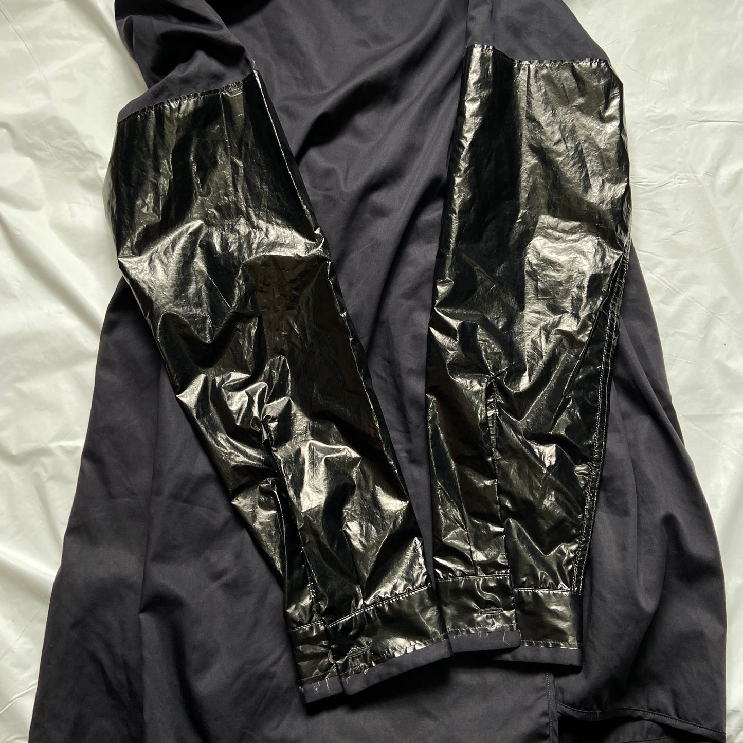 Damir domar black cut sleeve slave collar shirt 48