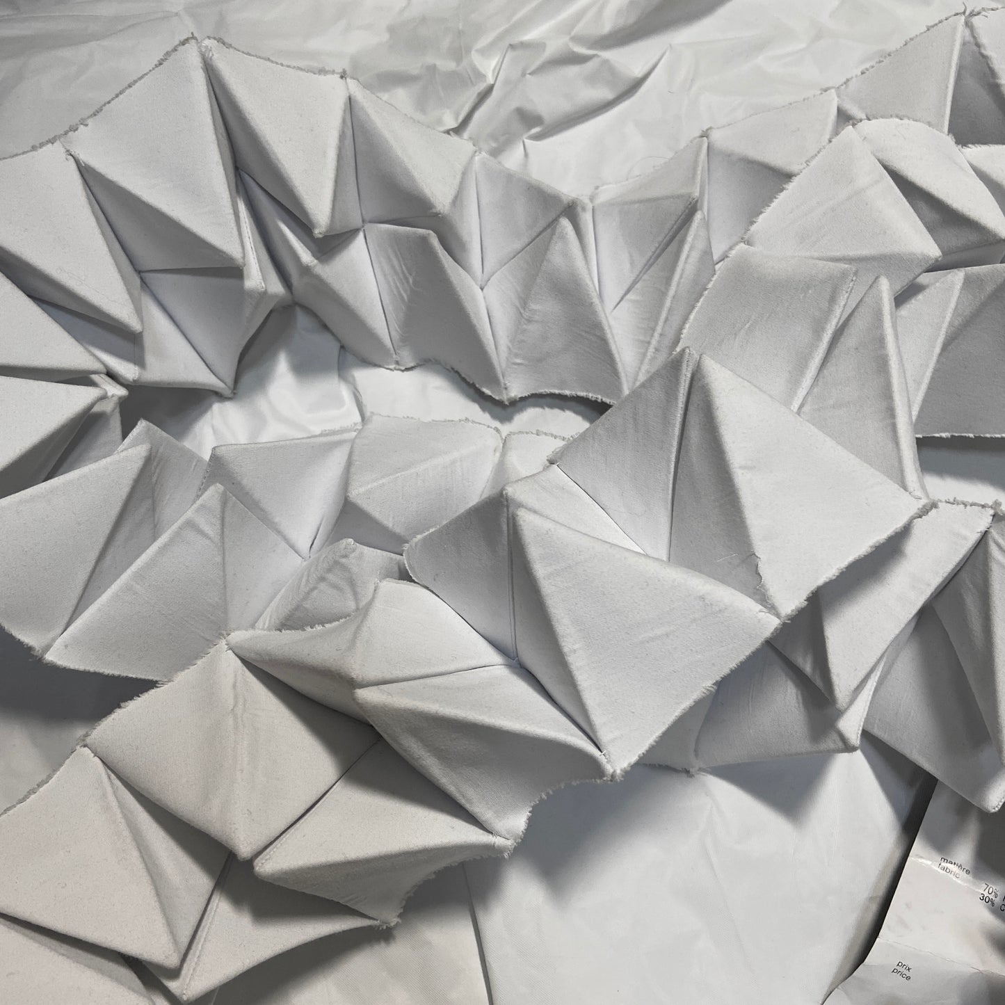 Junya watanabe fw15 white spike prism scarf