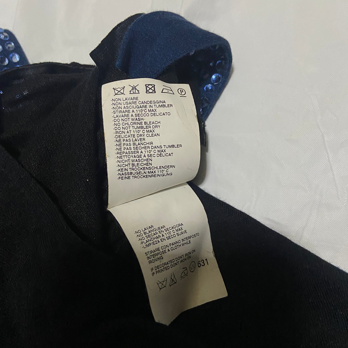 Maison Martin Margiela ss09 Swarovski rhinestone bondage strap top