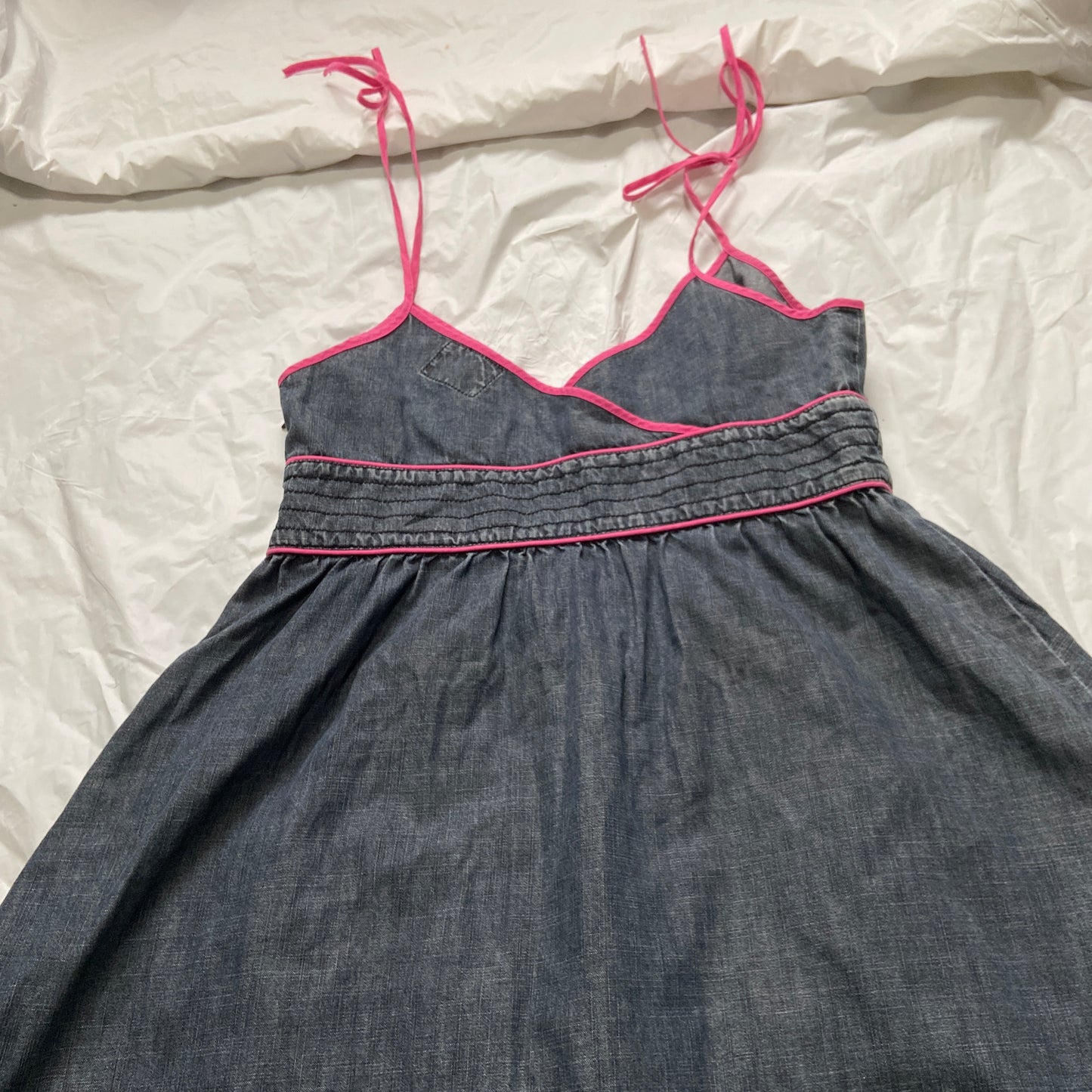 W< denim dress M