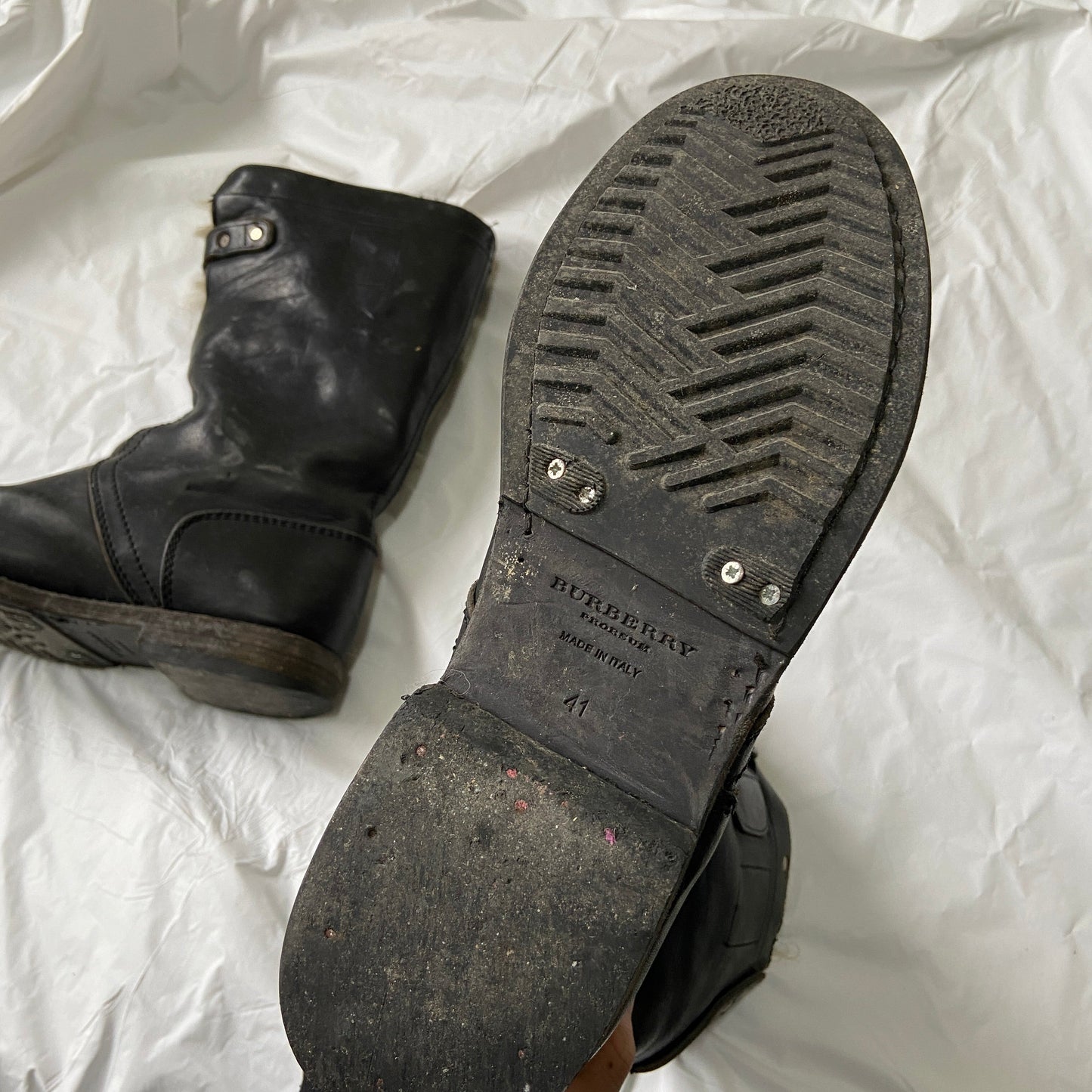 Burberry Prorsum aw10 shearling leather boots 41