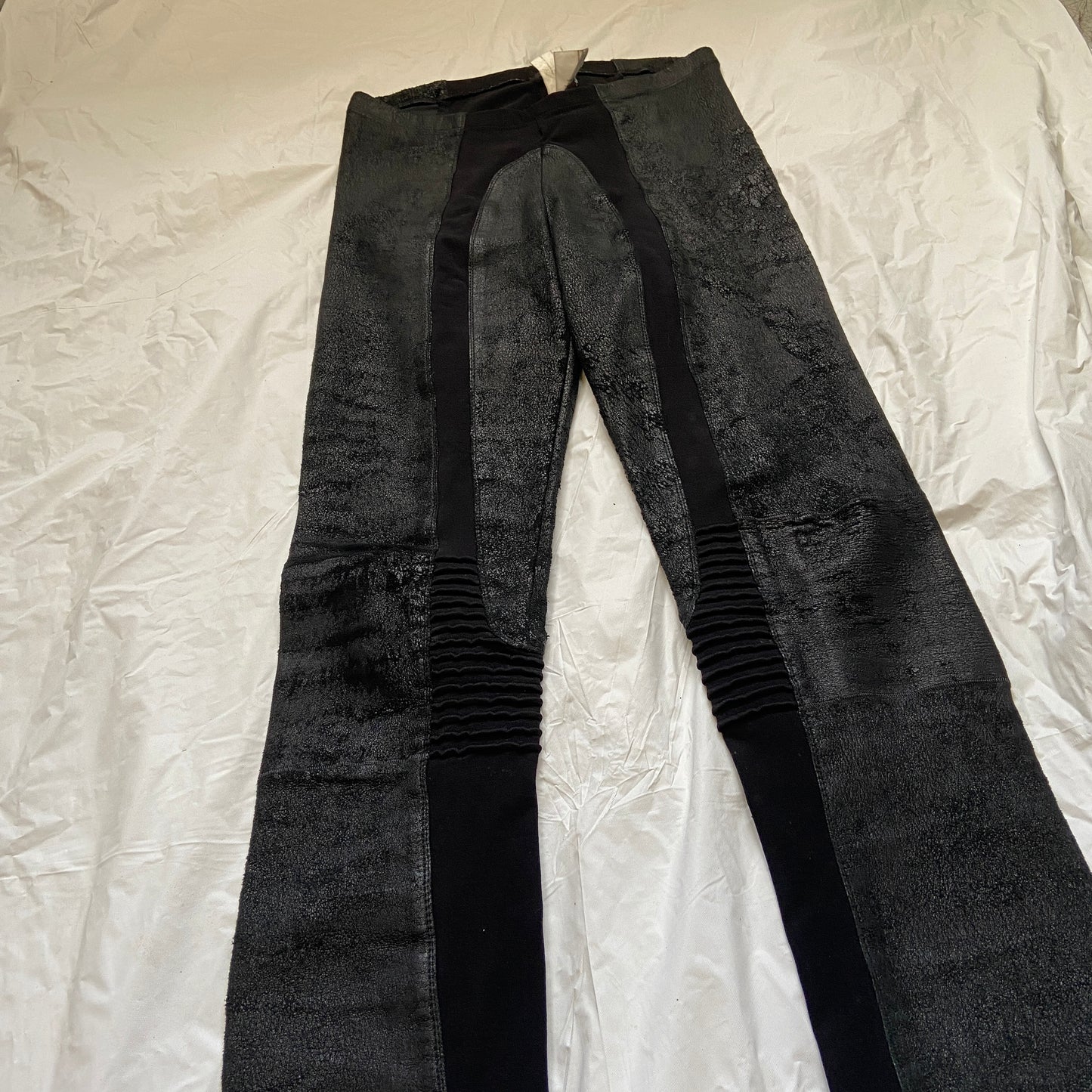 Rick owens blistered lamb leather leggings