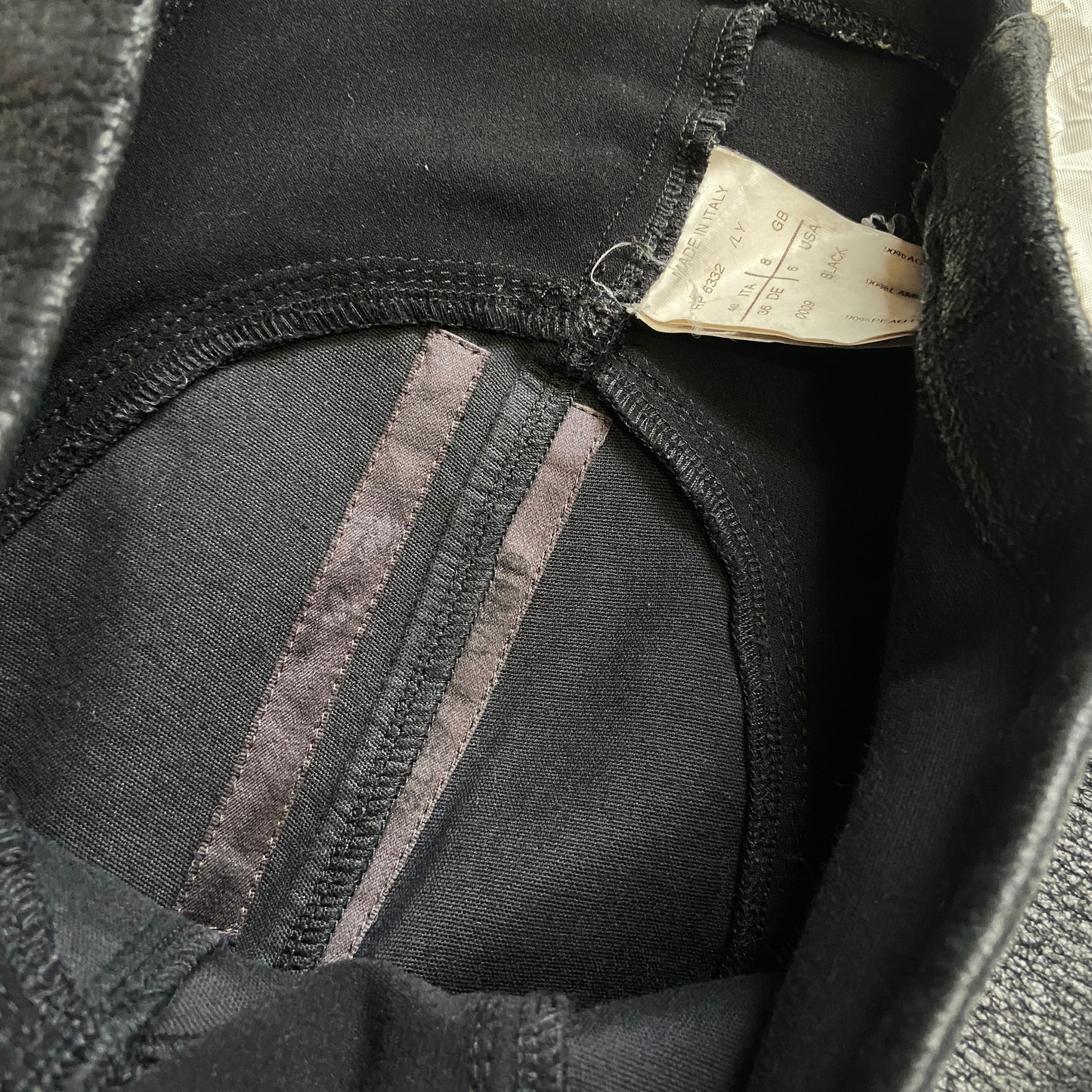 Rick owens blistered lamb leather leggings