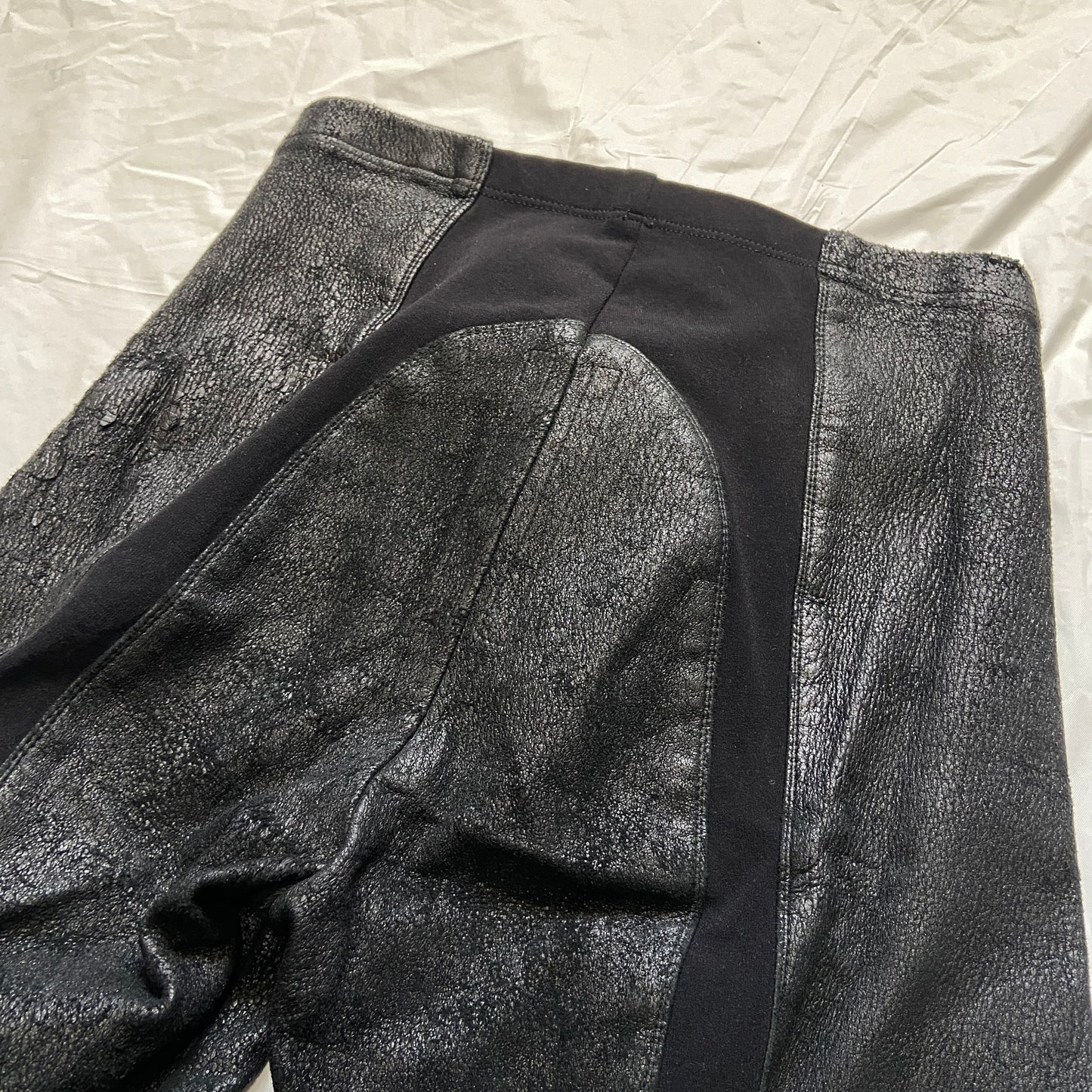 Rick owens blistered lamb leather leggings
