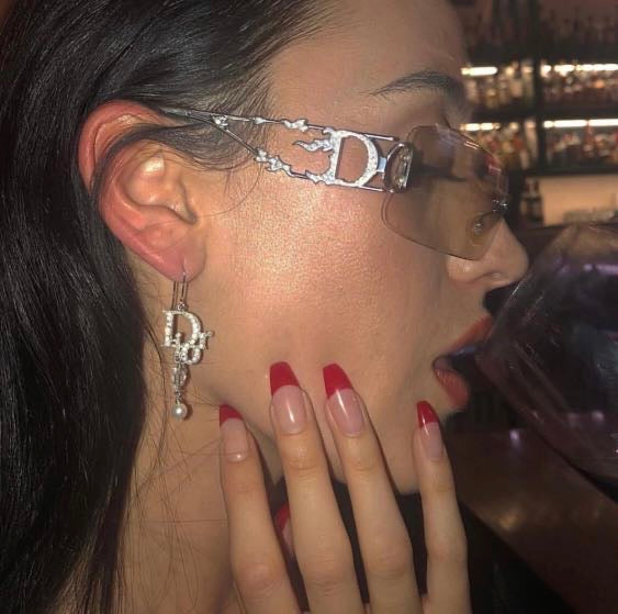 Dior Galliano Swarovski Crystals Fire Sunglasses